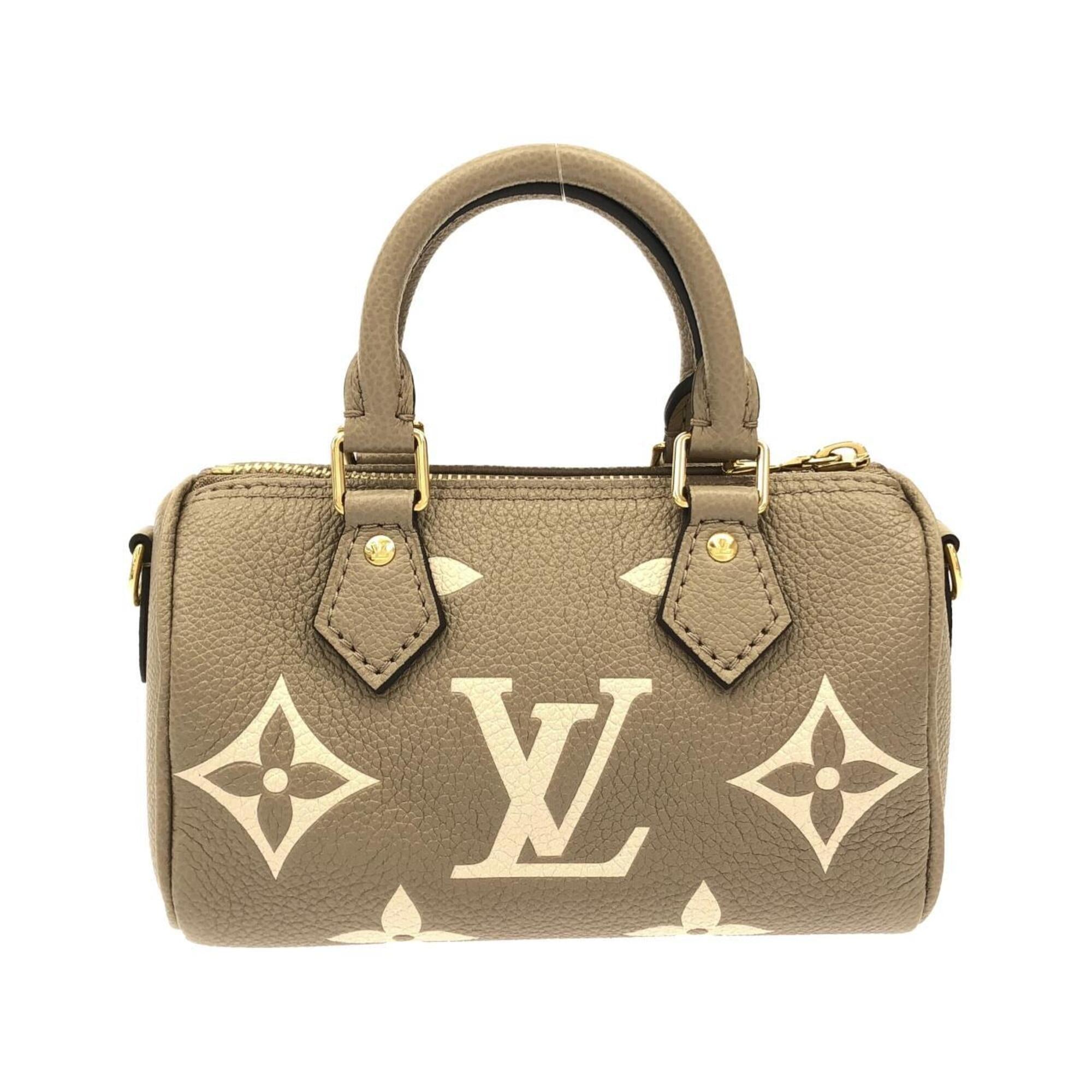 Louis Vuitton Cream Tourterelle Leather Boston Bag (Pre-Owned)