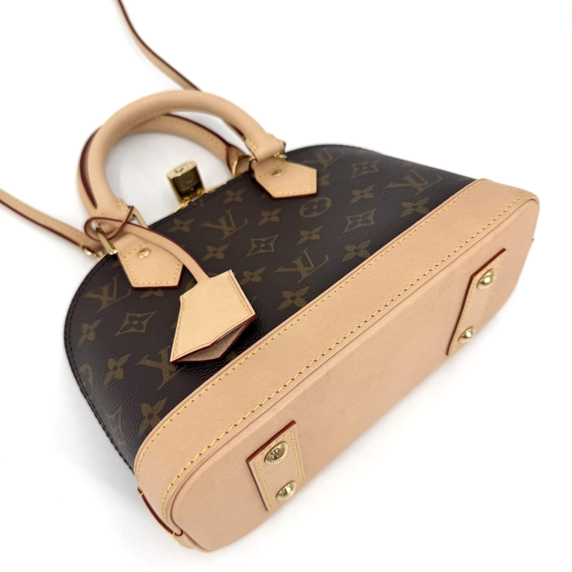 Louis Vuitton Brown Monogram White Monogram Canvas Handbag Shoulder Bag (Pre-Owned)