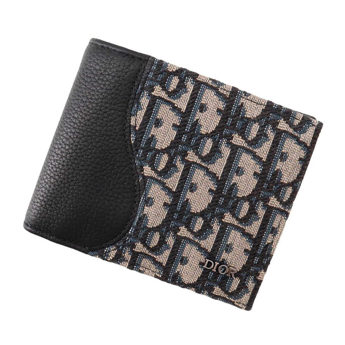 Christian Dior Beige Black Jacquard Wallet (Bi-Fold) (Pre-Owned)