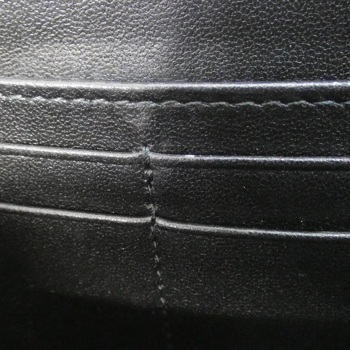 Christian Dior Black Leather Long Wallet (Bi-Fold) (Pre-Owned)