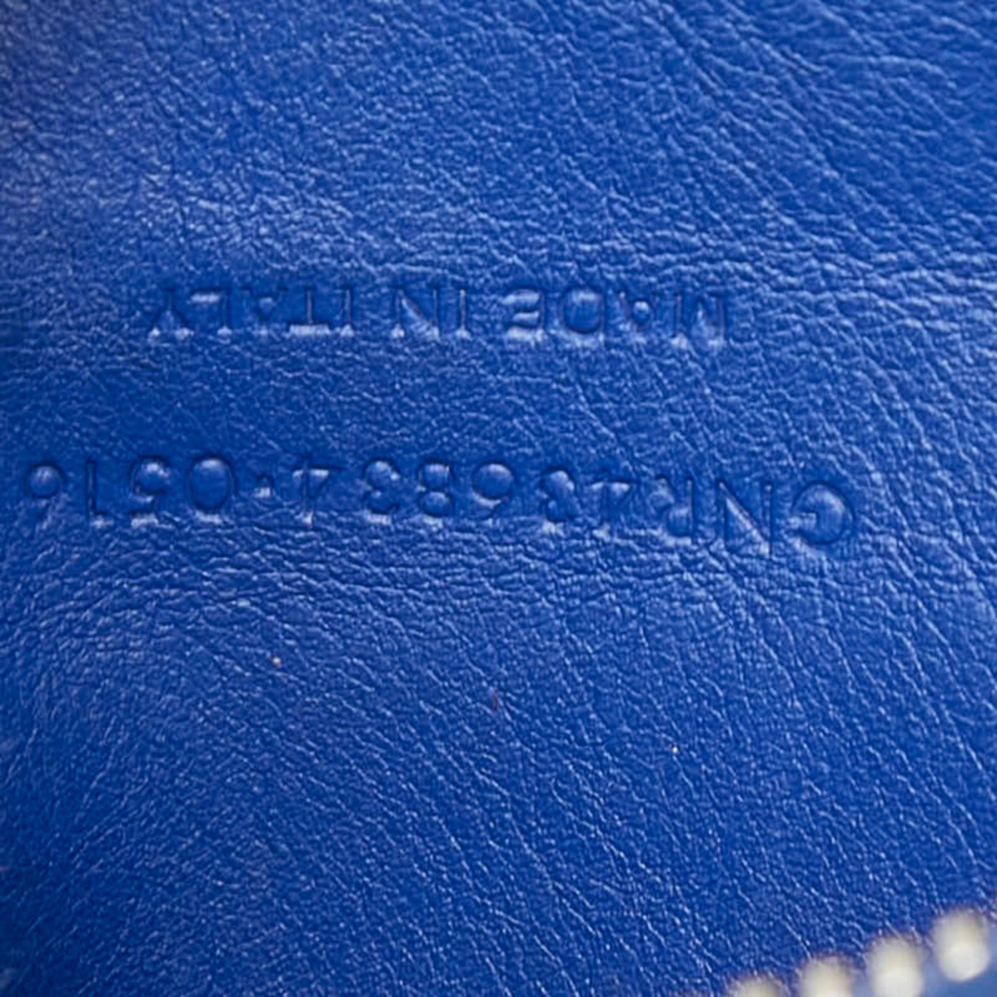 Saint Laurent Blue Leather Suede Handbag Shoulder Bag (Pre-Owned)