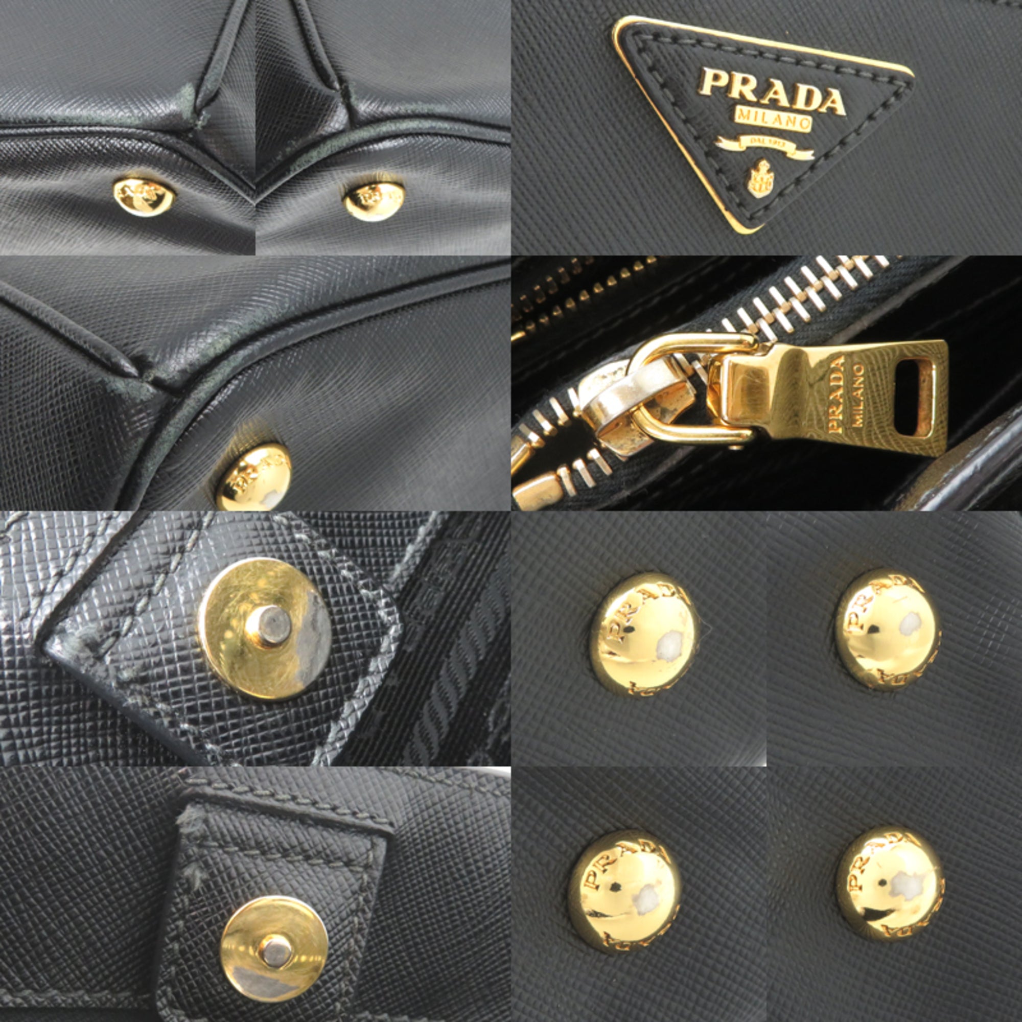 Prada Black Leather Handbag (Pre-Owned)