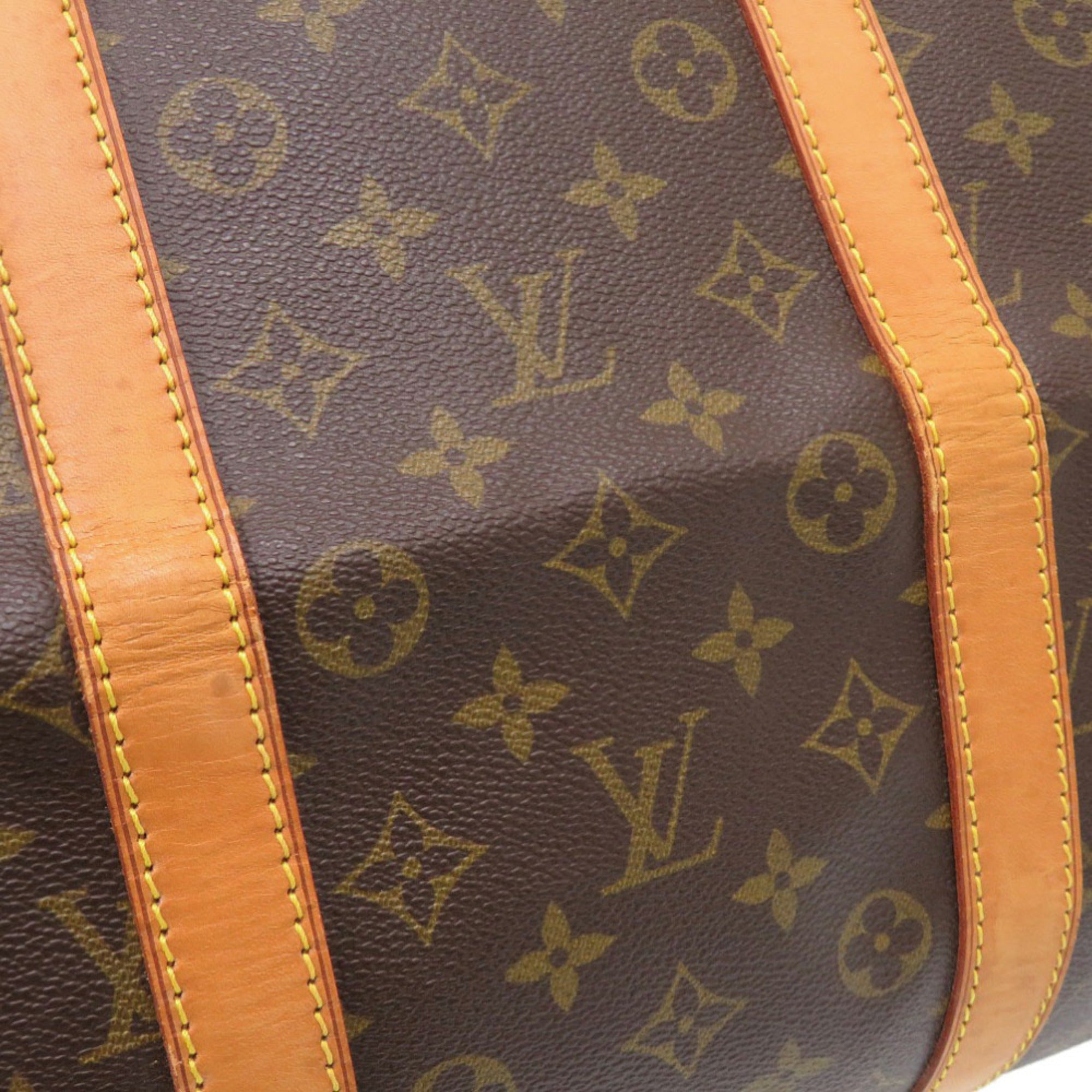 Louis Vuitton Brown Monogram Canvas Boston Bag (Pre-Owned)