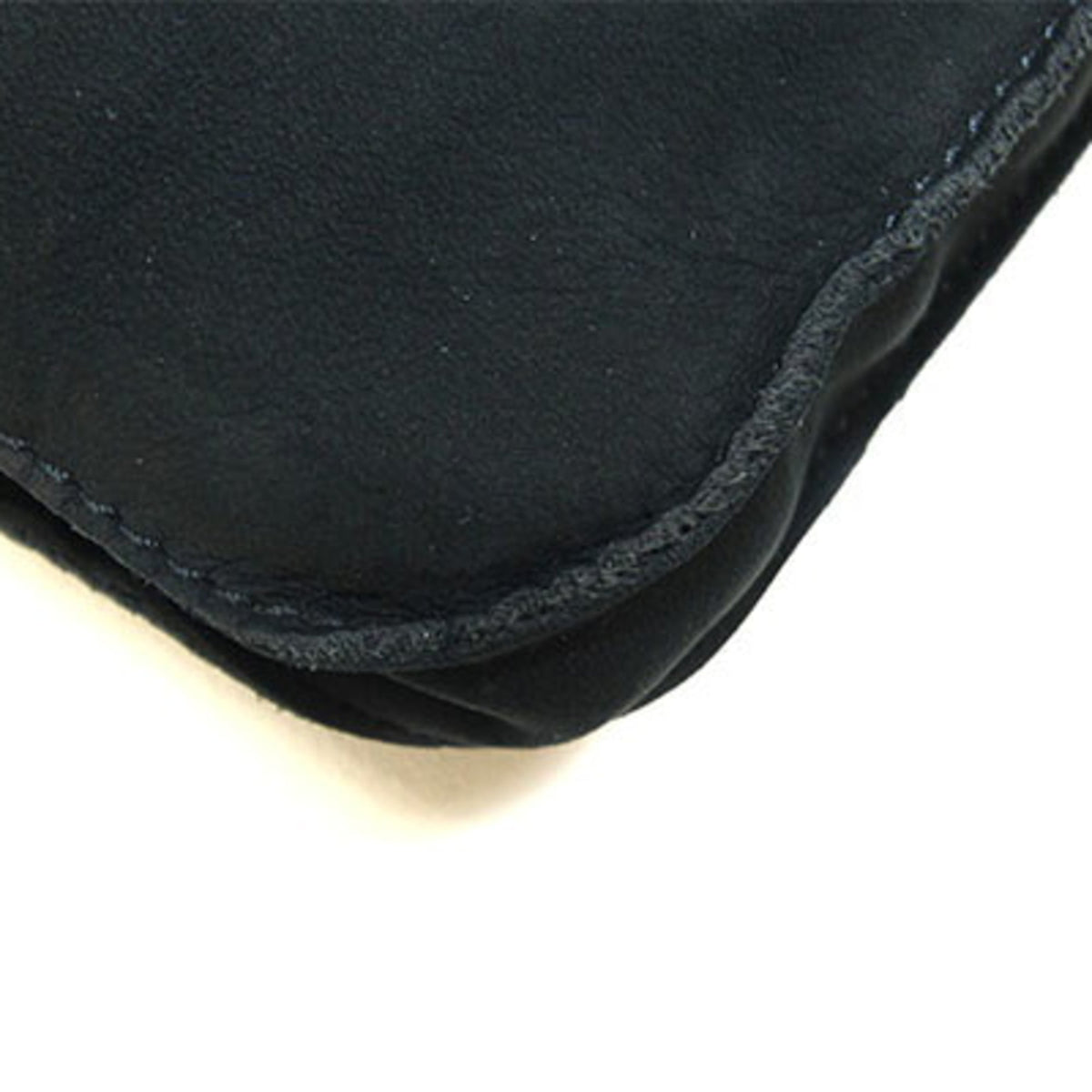 Hermes Black Fur Leather Crossbody Bag Pochette Shoulder Bag (Pre-Owned)