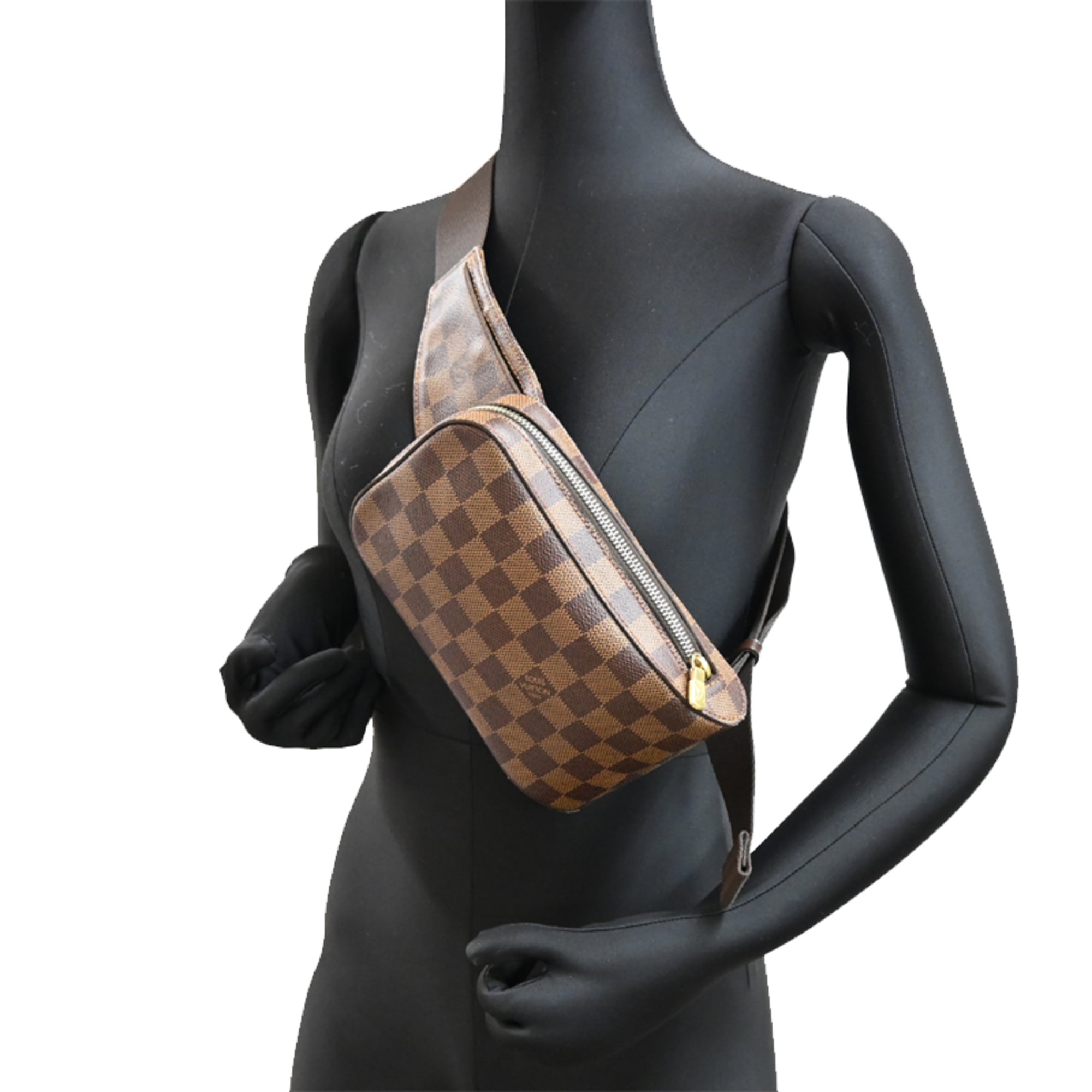 Louis Vuitton Brown Damier Canvas Sling Bag (Pre-Owned)