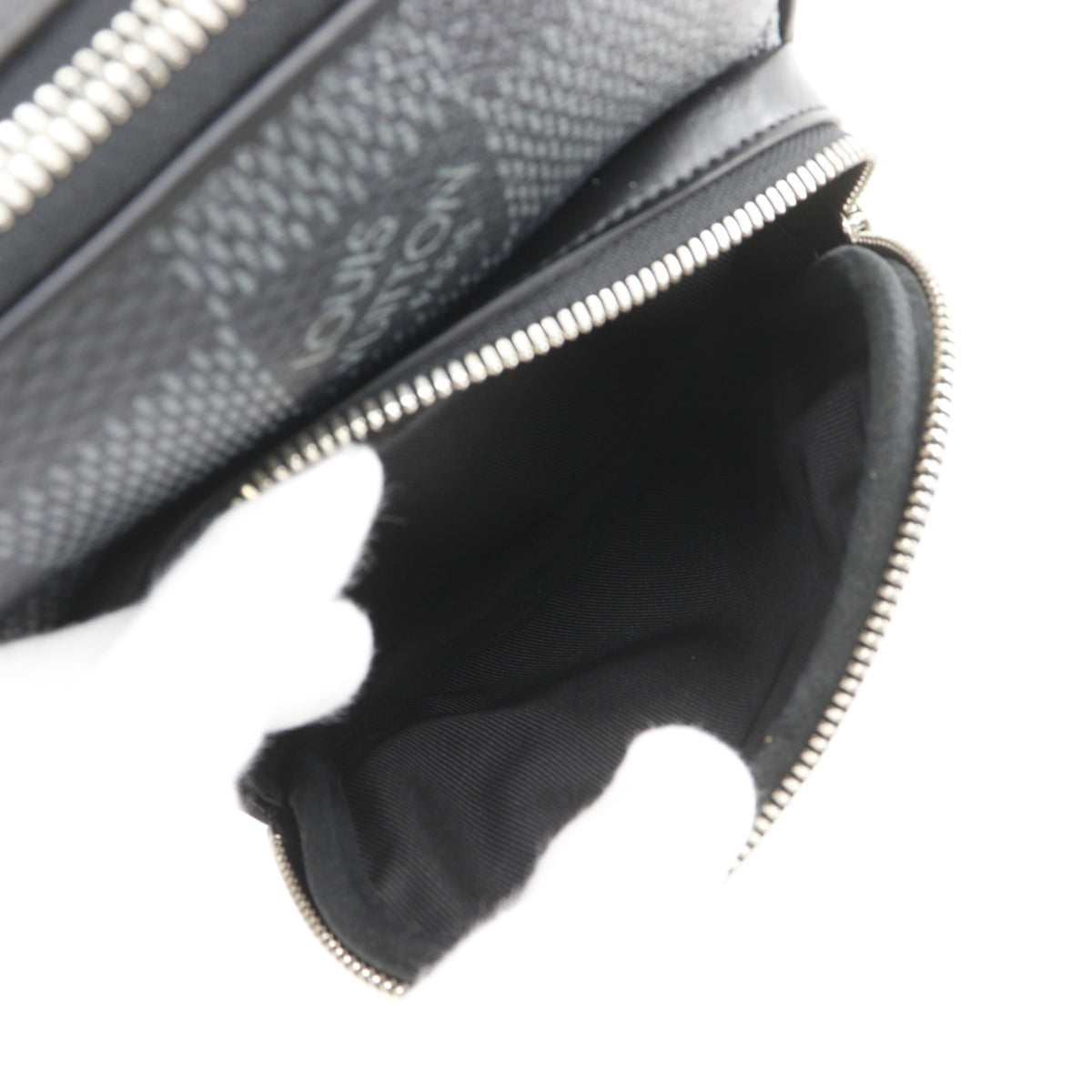Louis Vuitton Black Damier Graphite Shoulder Bag Sling Bag (Pre-Owned)
