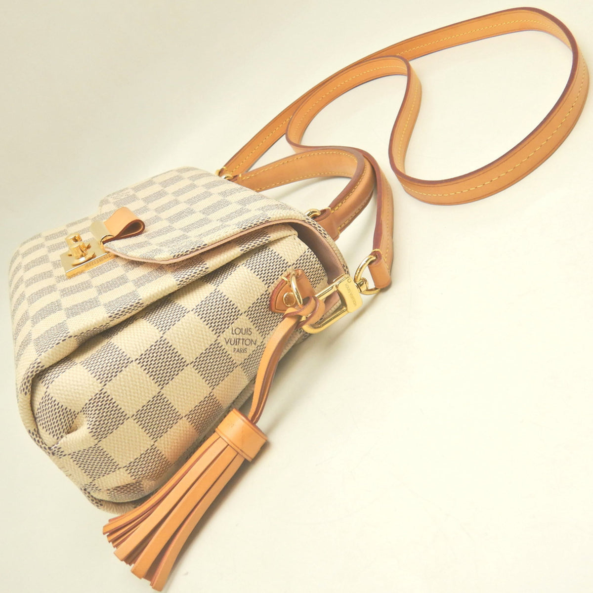 Louis Vuitton Azur Damier Azur Damier Canvas Damier Azur Damier Canvas Handbag (Pre-Owned)