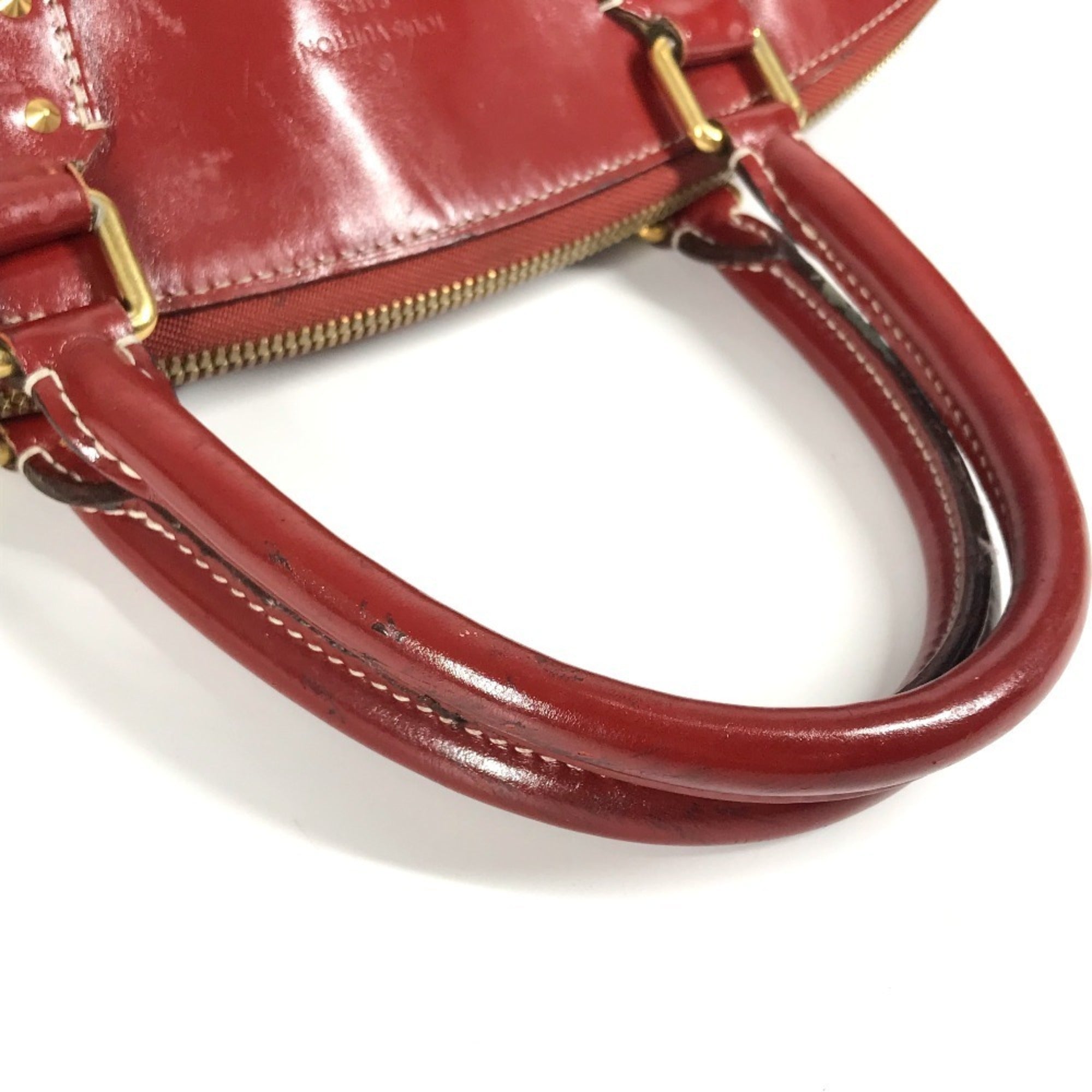 Louis Vuitton Red Color Tanami Suhali Leather Handbag Tote Bag (Pre-Owned)