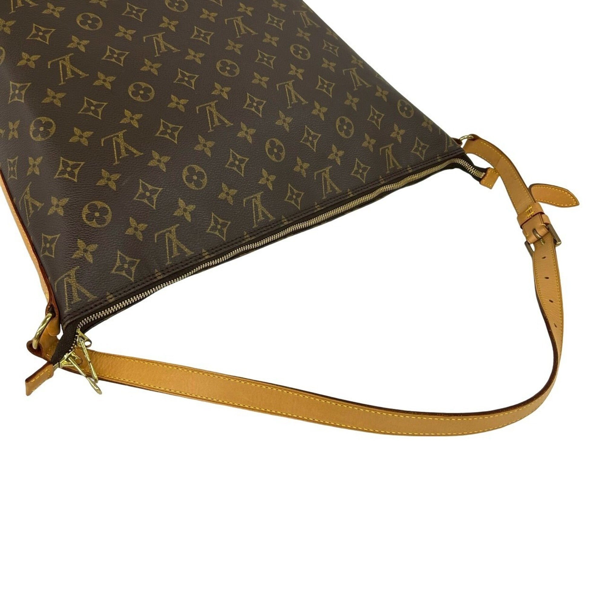 Louis Vuitton Brown Leather Pvc Pouch Shoulder Bag (Pre-Owned)