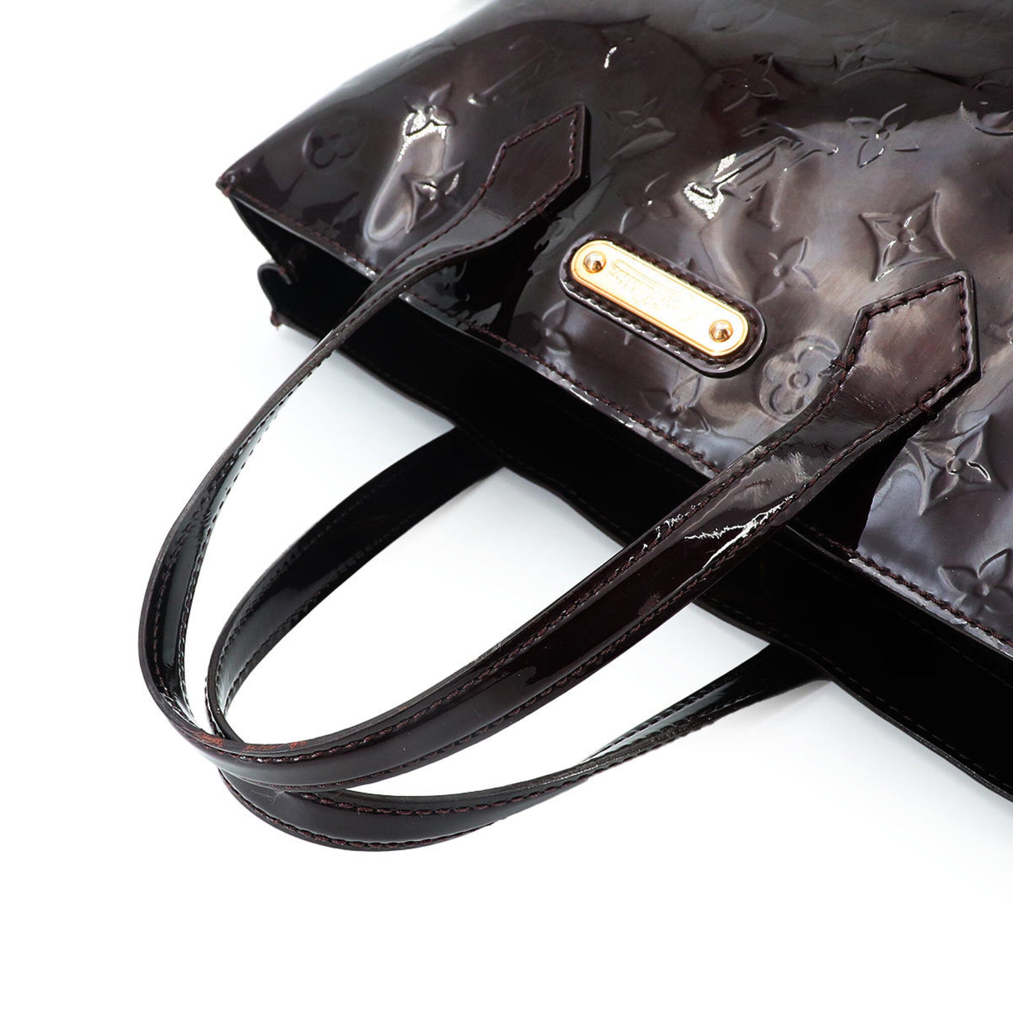 Louis Vuitton Amarante Monogram Vernis Handbag (Pre-Owned)
