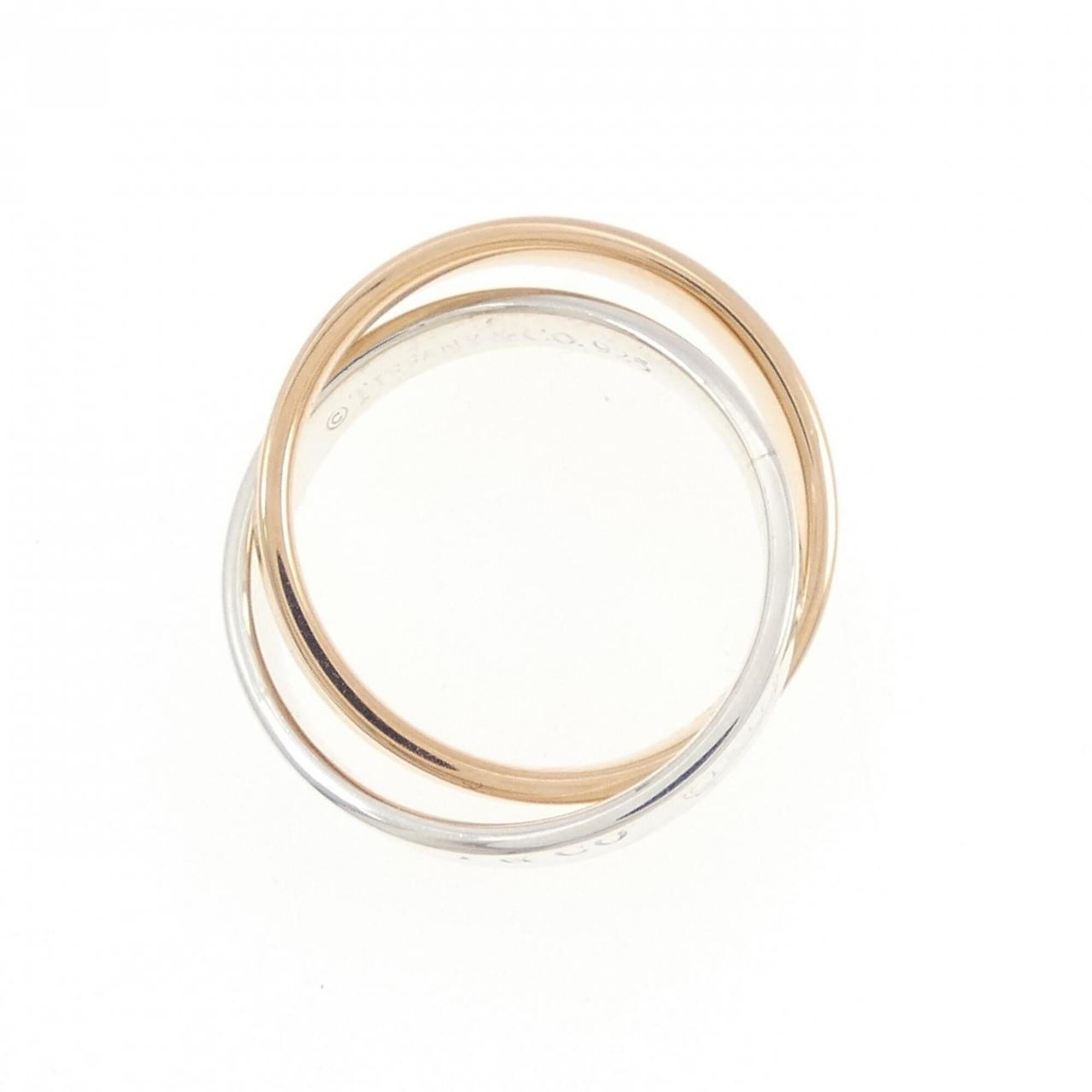 Tiffany Pink Gold (18K) Silver 925 Band Ring (Pre-Owned)