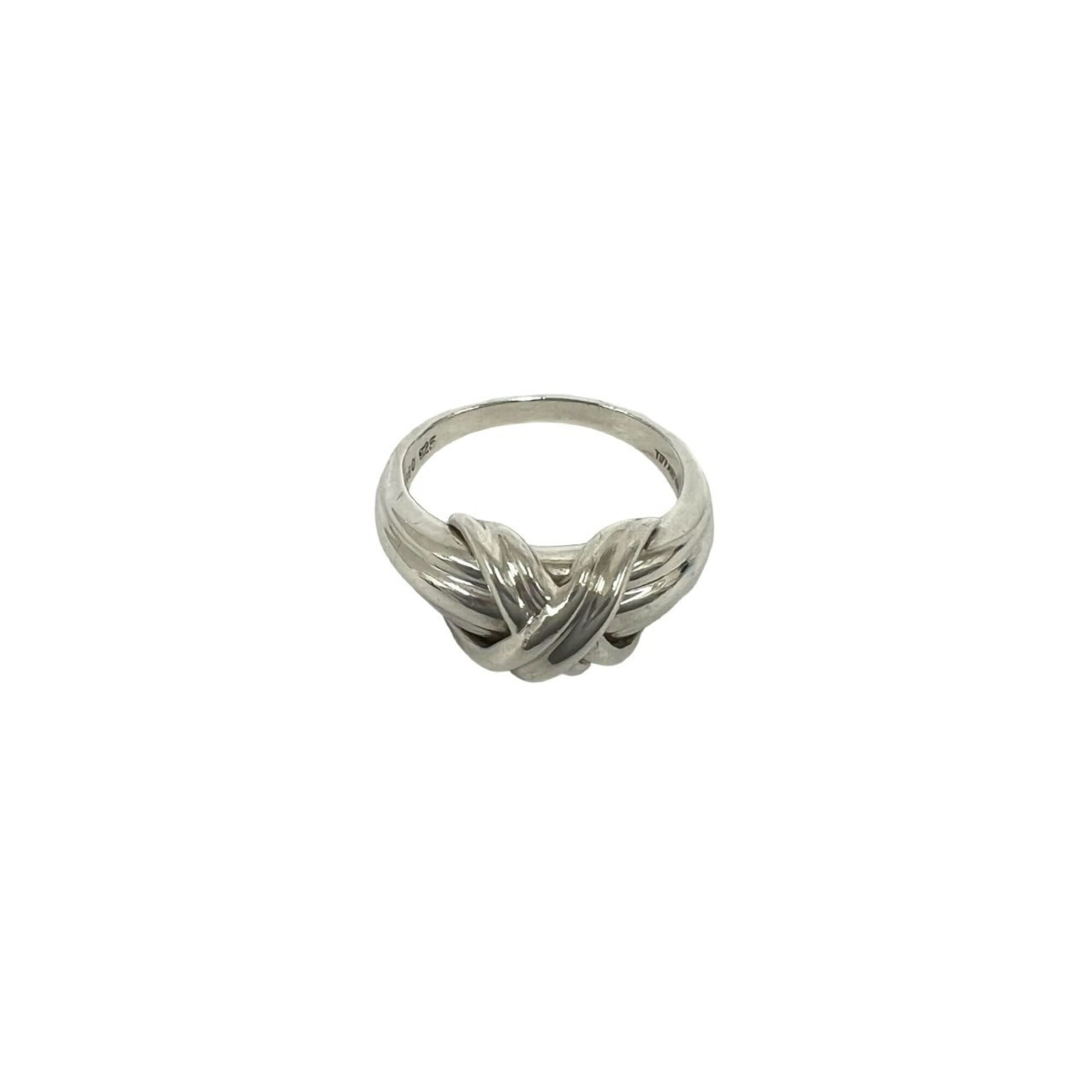 Tiffany Silver Silver 925 Band Ring (Pre-Owned)