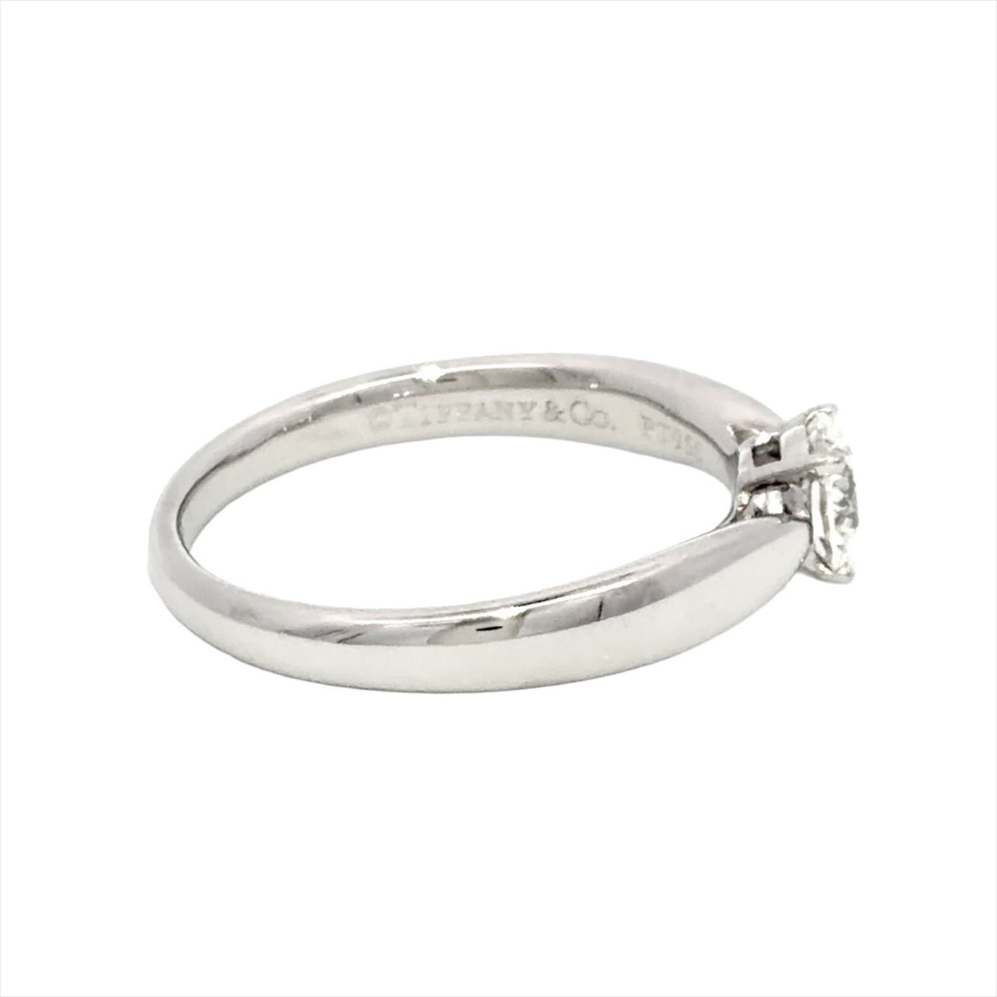 Tiffany Platinum Platinum 950 Band Ring (Pre-Owned)