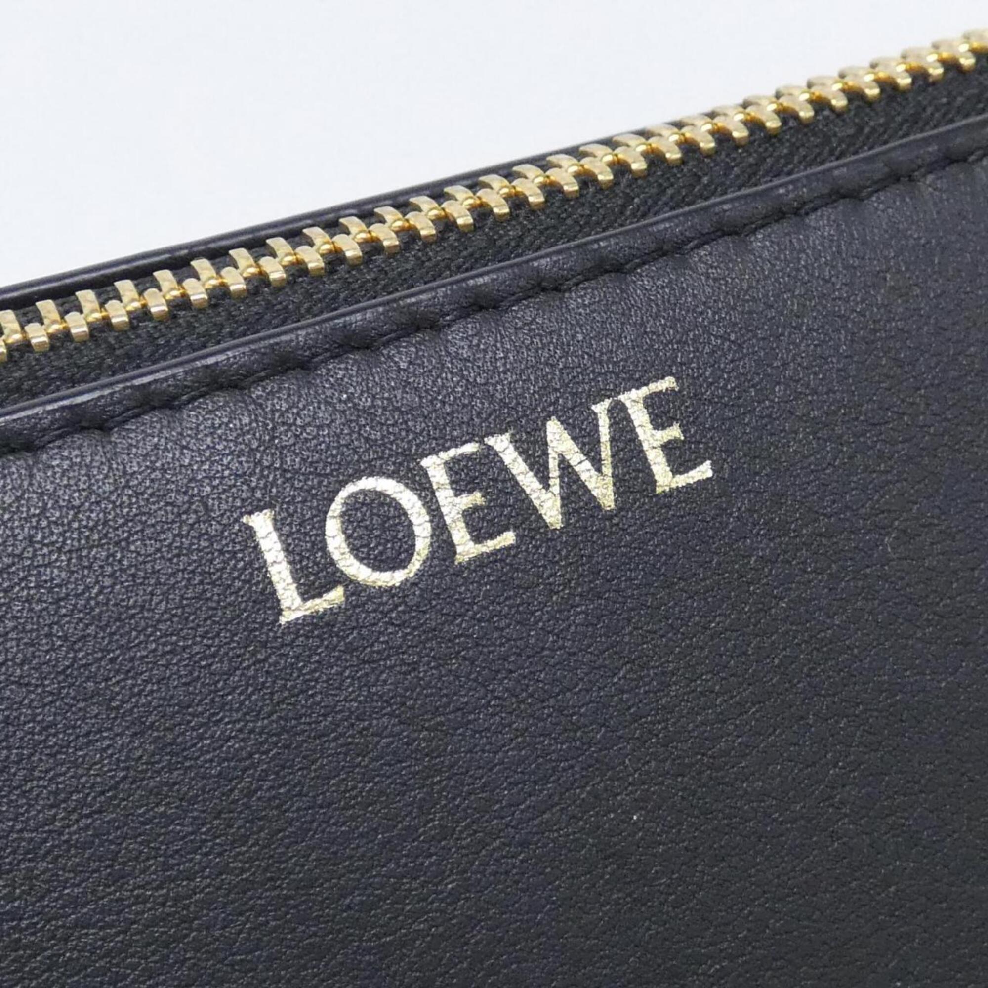Loewe Black Leather Handbag Pouch Shoulder Bag (Pre-Owned)