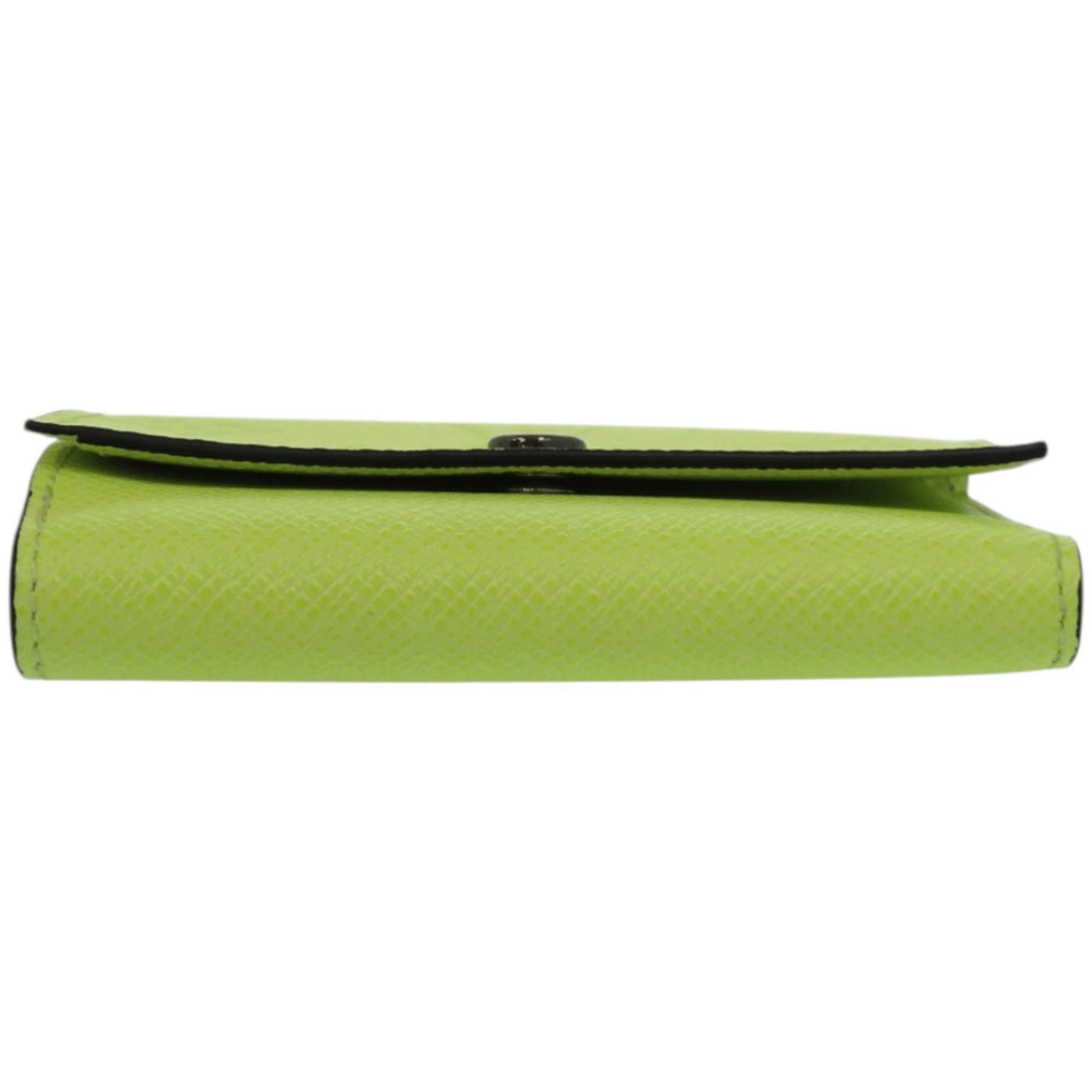 Louis Vuitton Black Fluorescent Yellow Monogram Wallet (Tri-Fold) (Pre-Owned)