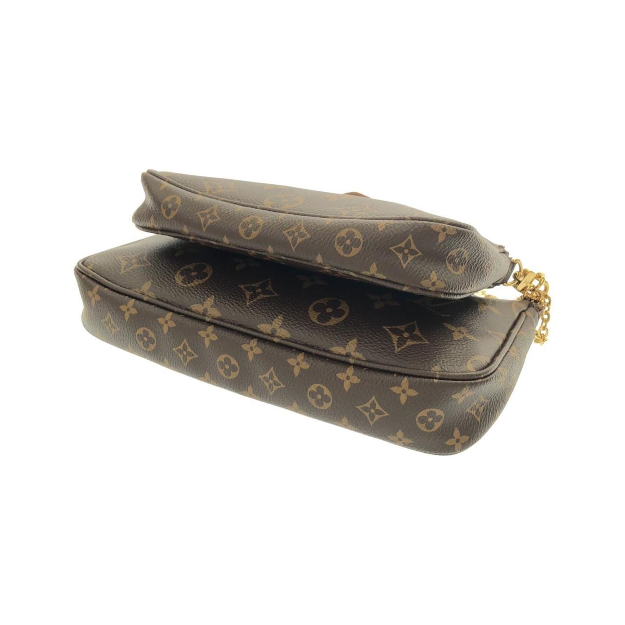 Louis Vuitton Brown Rose Clair Coated Canvas Pochette Shoulder Bag (Pre-Owned)