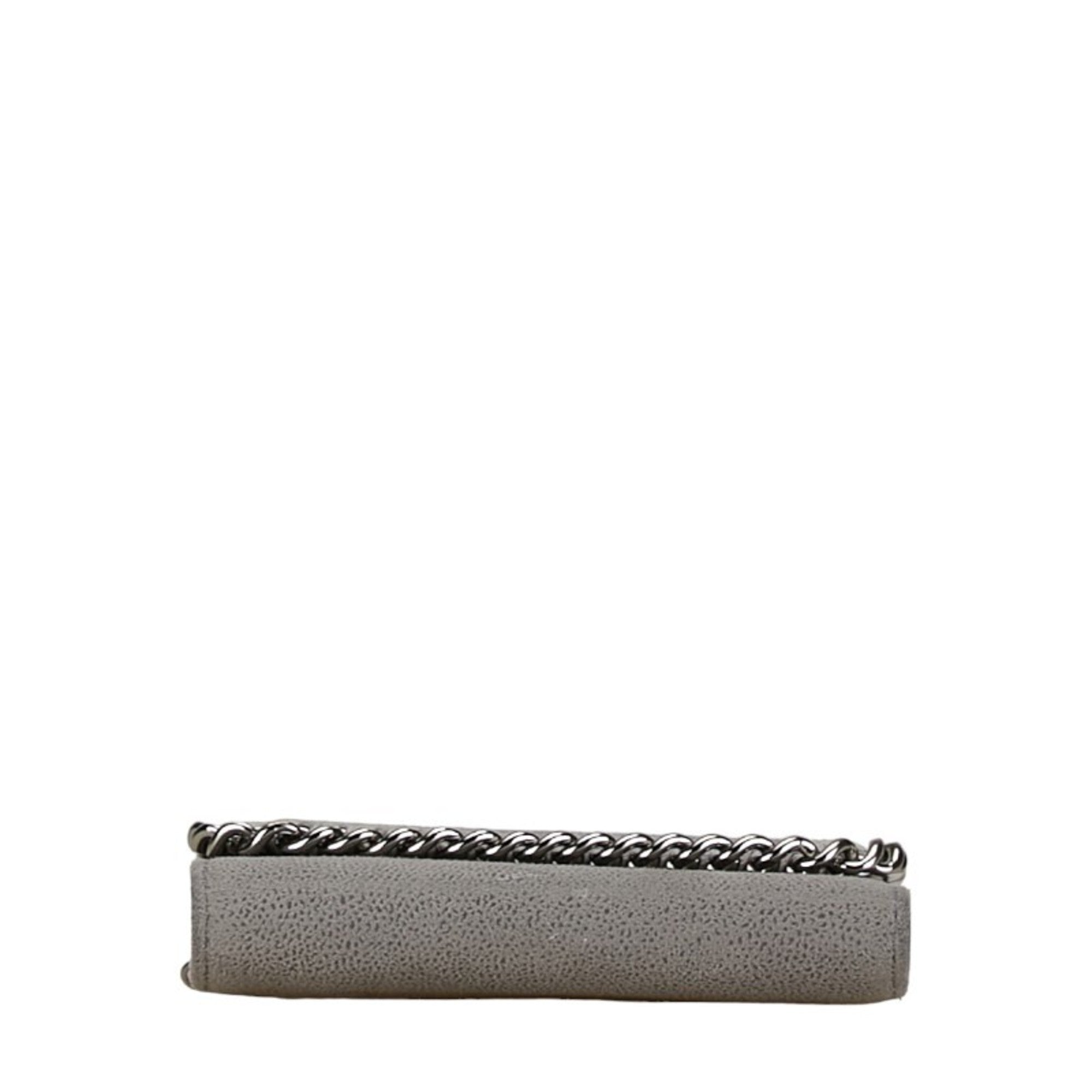 Stella Mccartney Gray Polyester Wallet (Bi-Fold) (Pre-Owned)