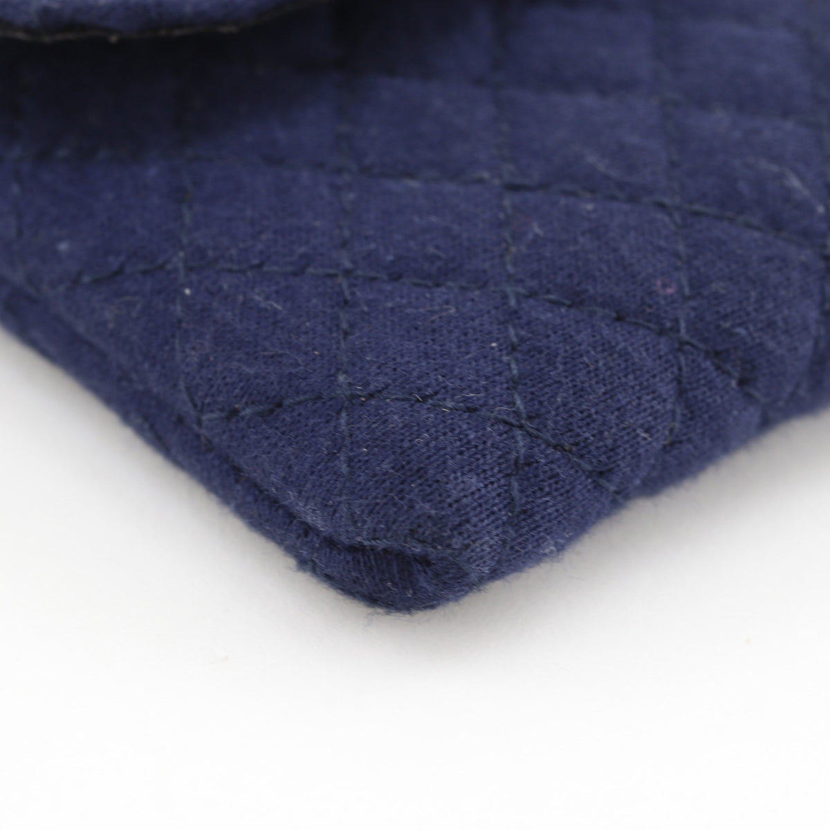 Chanel Navy Cotton Pouch (Pre-Owned)