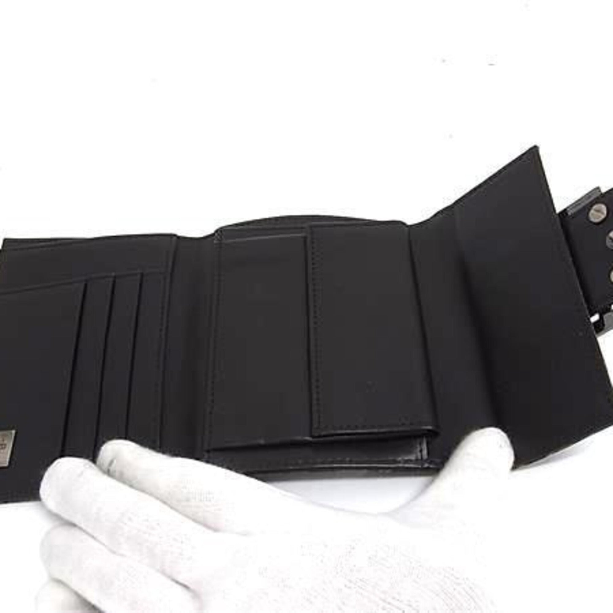 Fendi Brown Canvas Leather Wallet (Tri-Fold) (Pre-Owned)
