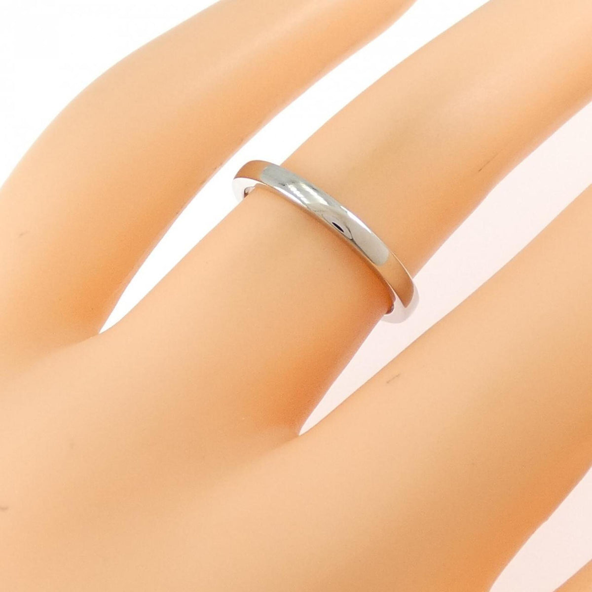 Cartier Platinum Platinum 950 Band Ring (Pre-Owned)