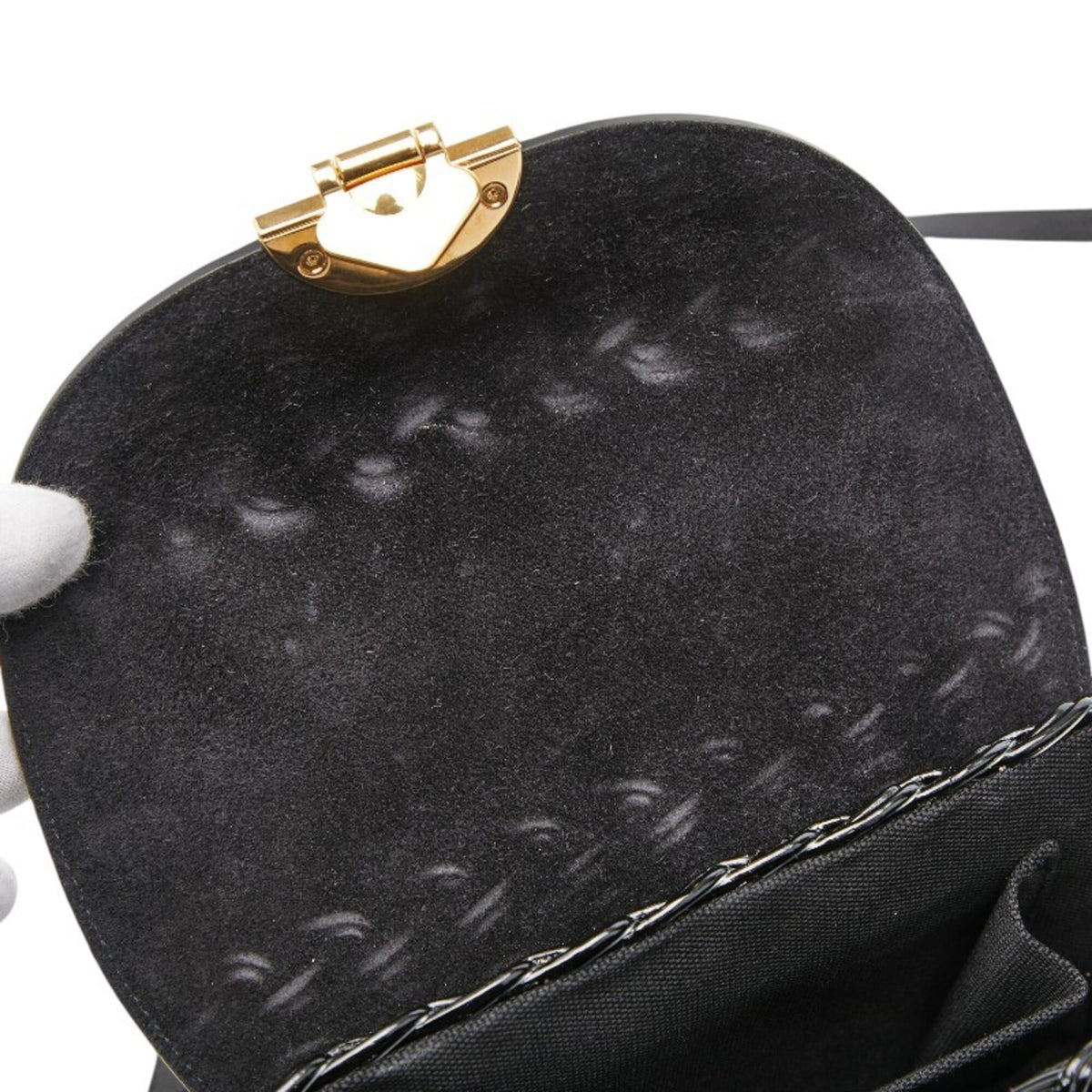 Miu Miu Black Leather Wisteria Vine Shoulder Bag (Pre-Owned)
