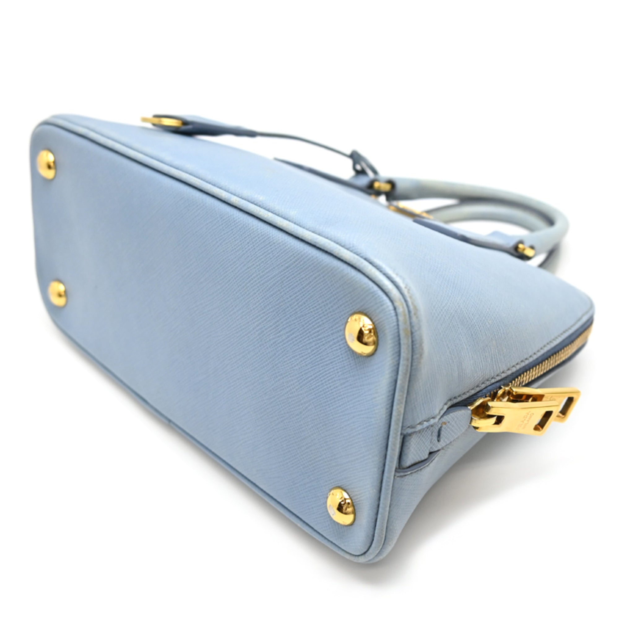 Prada Light Blue Leather Handbag (Pre-Owned)