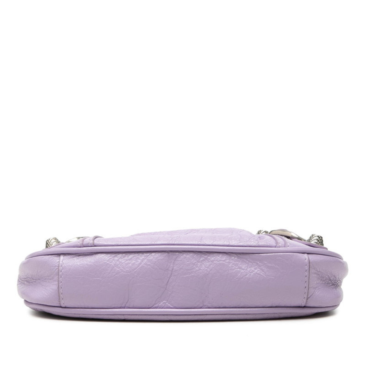 Balenciaga Purple Leather Handbag Shoulder Bag (Pre-Owned)