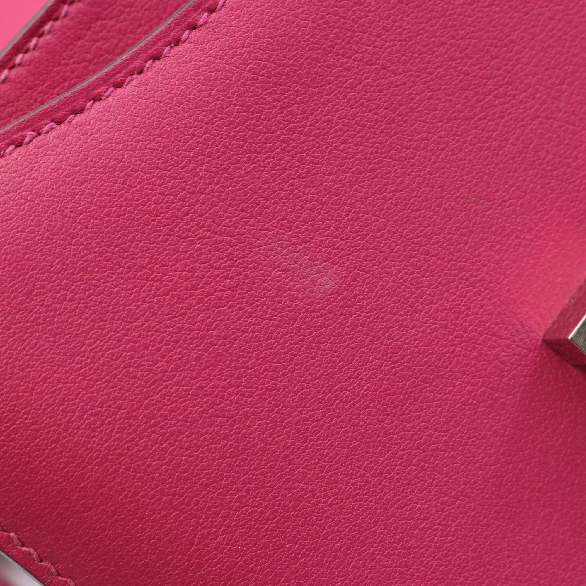 Hermes Pink Rose Purple Swift Leather Shoulder Bag (Pre-Owned)