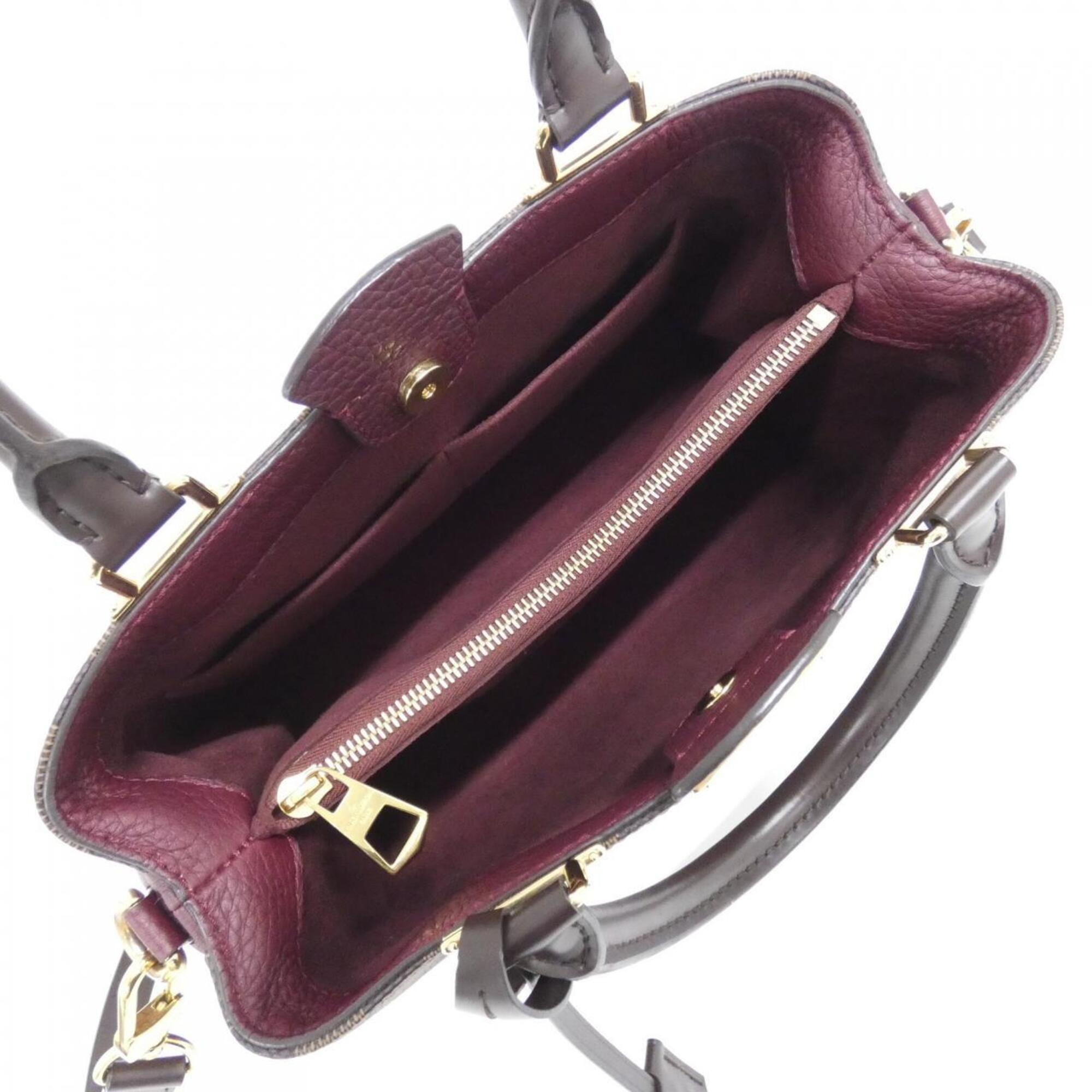 Louis Vuitton Bordeaux Ebene Coated Canvas Handbag (Pre-Owned)
