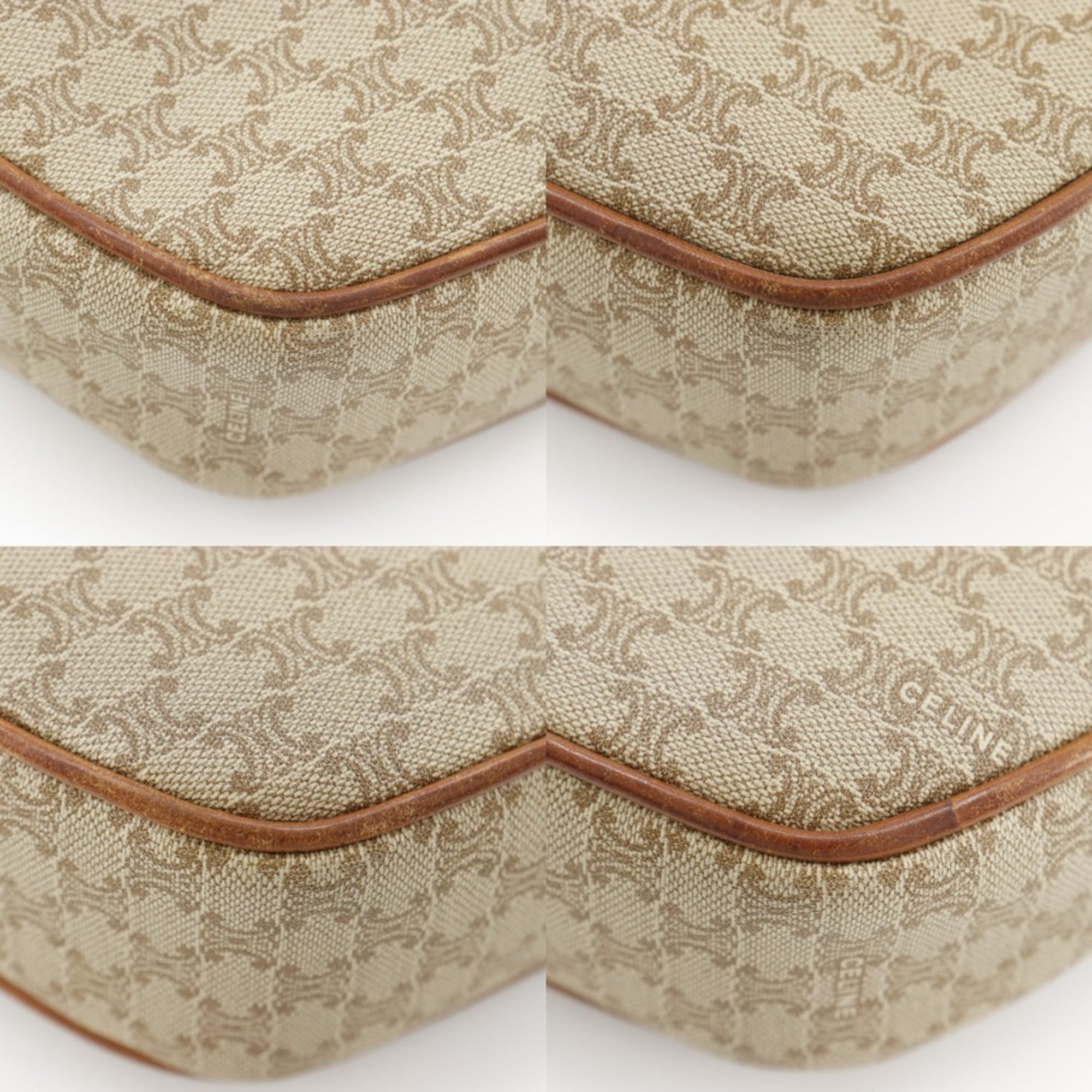 Celine Beige Pvc Shoulder Bag (Pre-Owned)