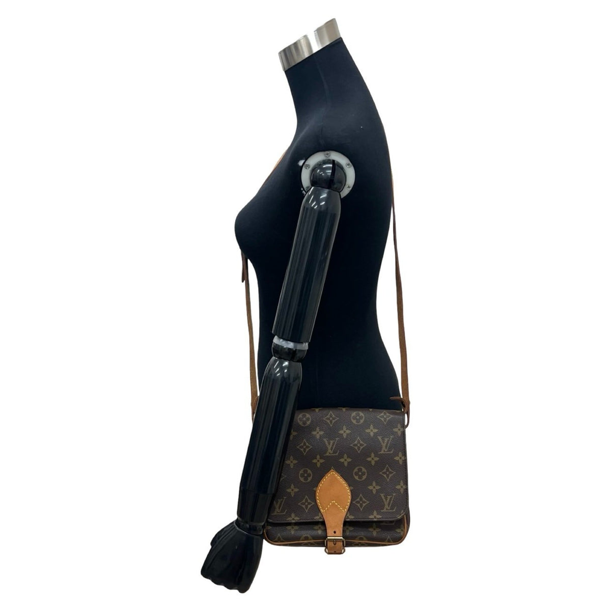 Louis Vuitton Brown Leather Pvc Shoulder Bag (Pre-Owned)