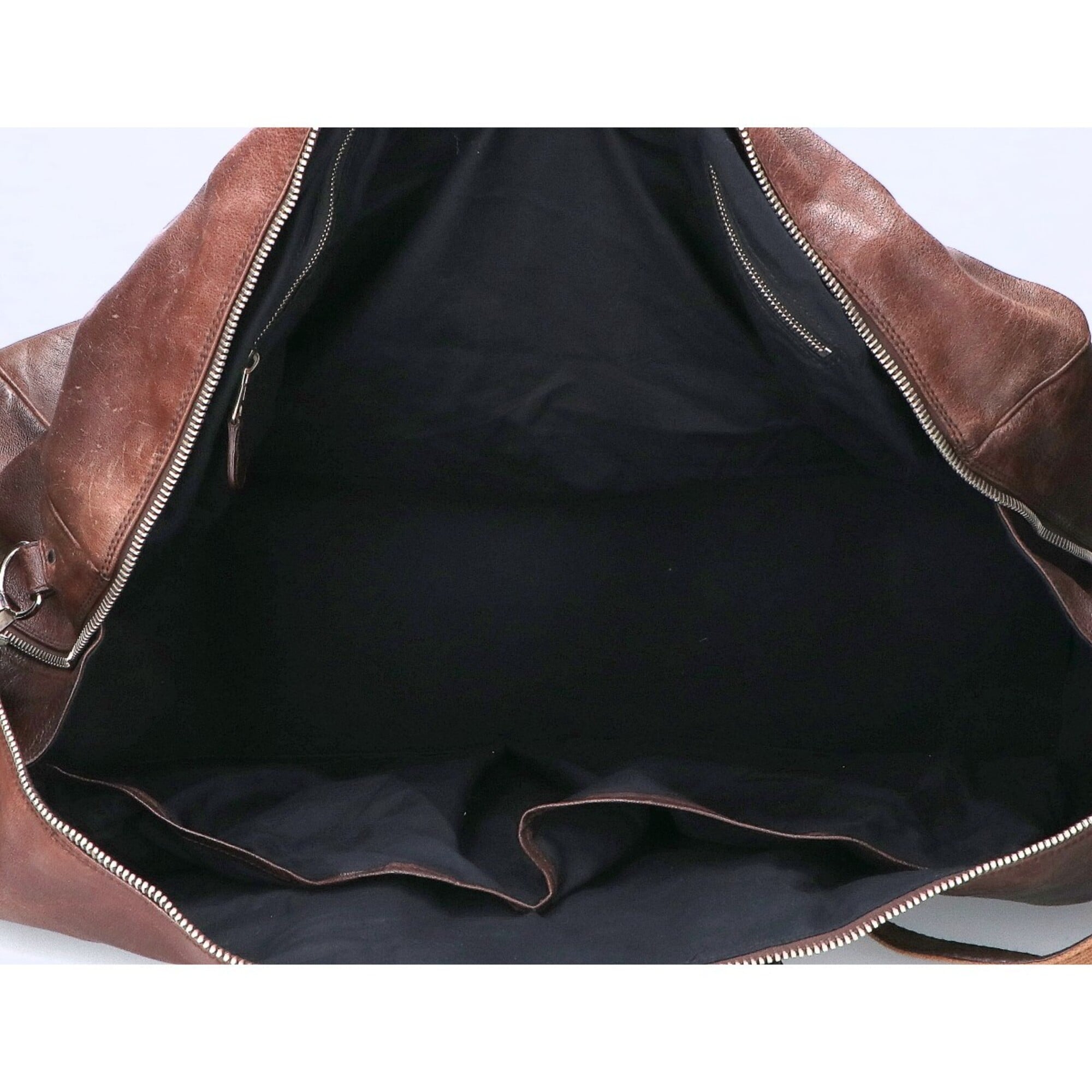 Balenciaga Dark Brown Leather Boston Bag (Pre-Owned)