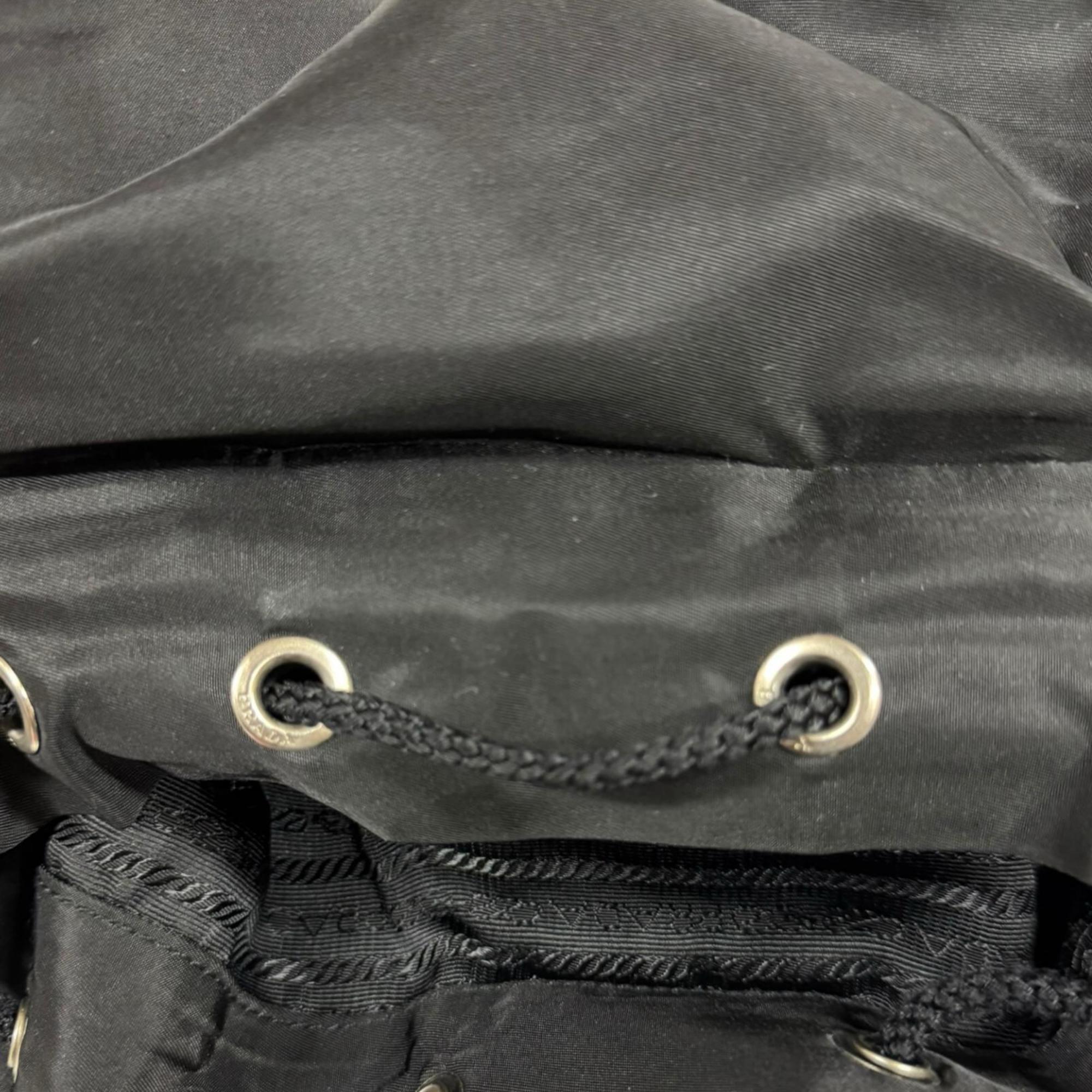 Prada Black Nero Nylon Backpack (Pre-Owned)