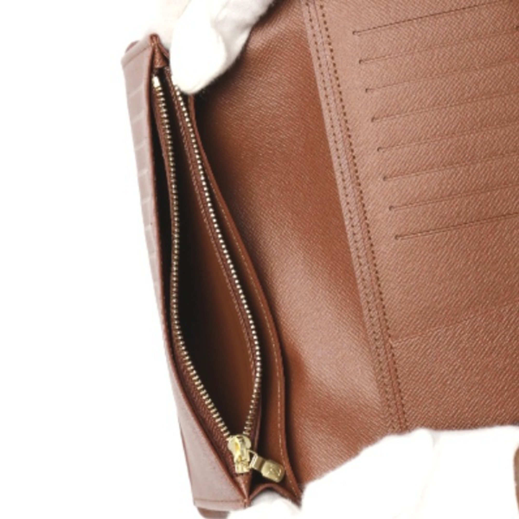 Louis Vuitton Monogram Brown Monogram Long Wallet (Bi-Fold) (Pre-Owned)