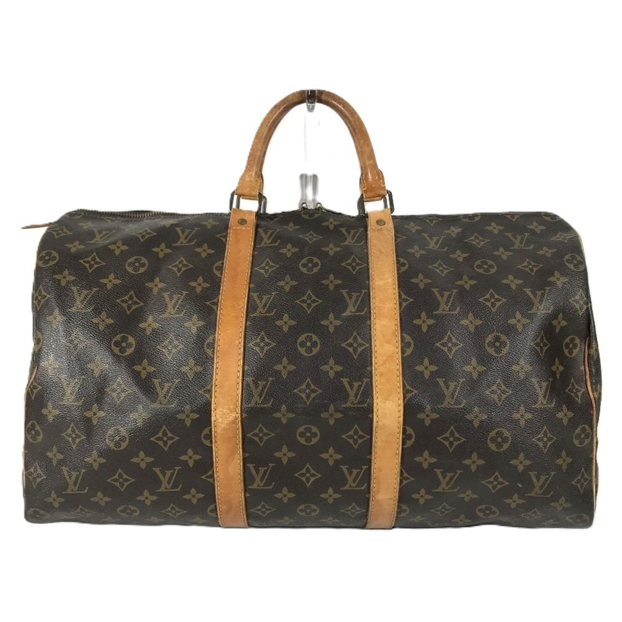 Louis Vuitton Brown Galle Monogram Monogram Boston Bag Handbag (Pre-Owned)