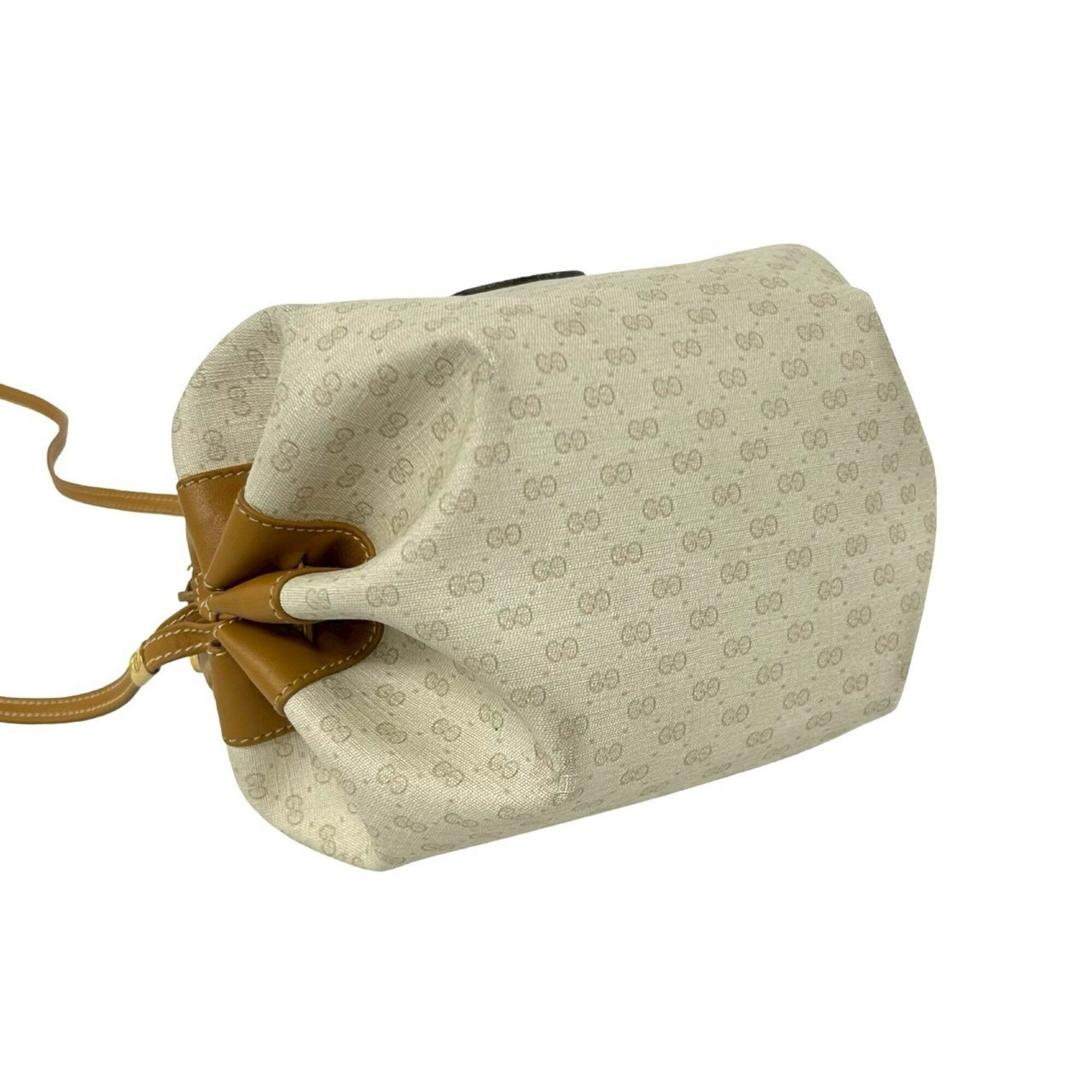 Gucci Brown Ivory Pvc Leather Pochette Shoulder Bag (Pre-Owned)