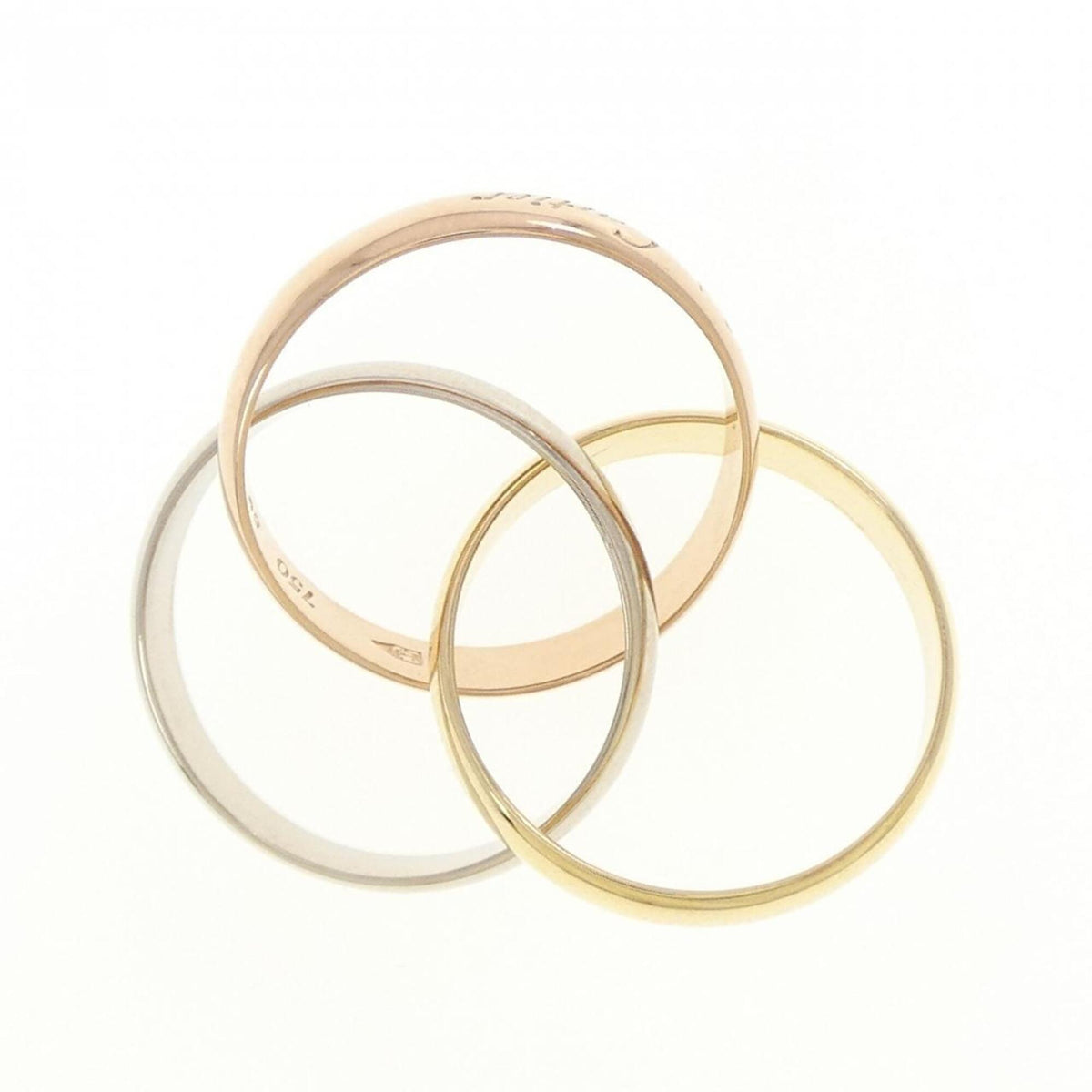 Cartier Trinity Yellow Gold (18K) Pink Gold (18K) White Gold (18K) Band Ring (Pre-Owned)