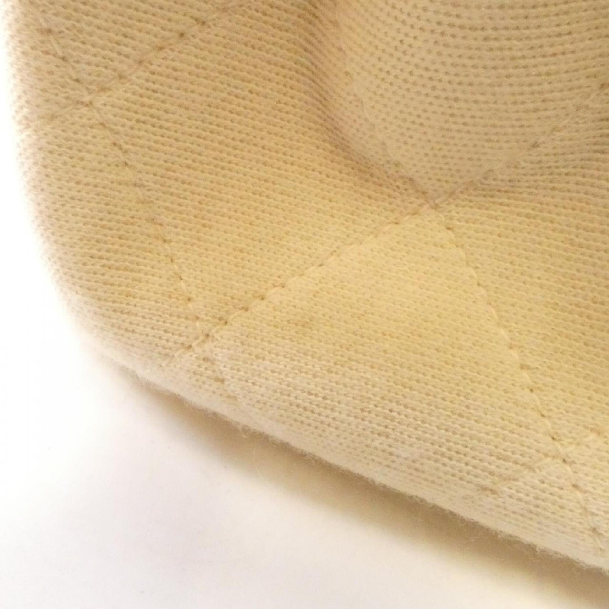 Chanel Ivory Canvas Handbag (Pre-Owned)