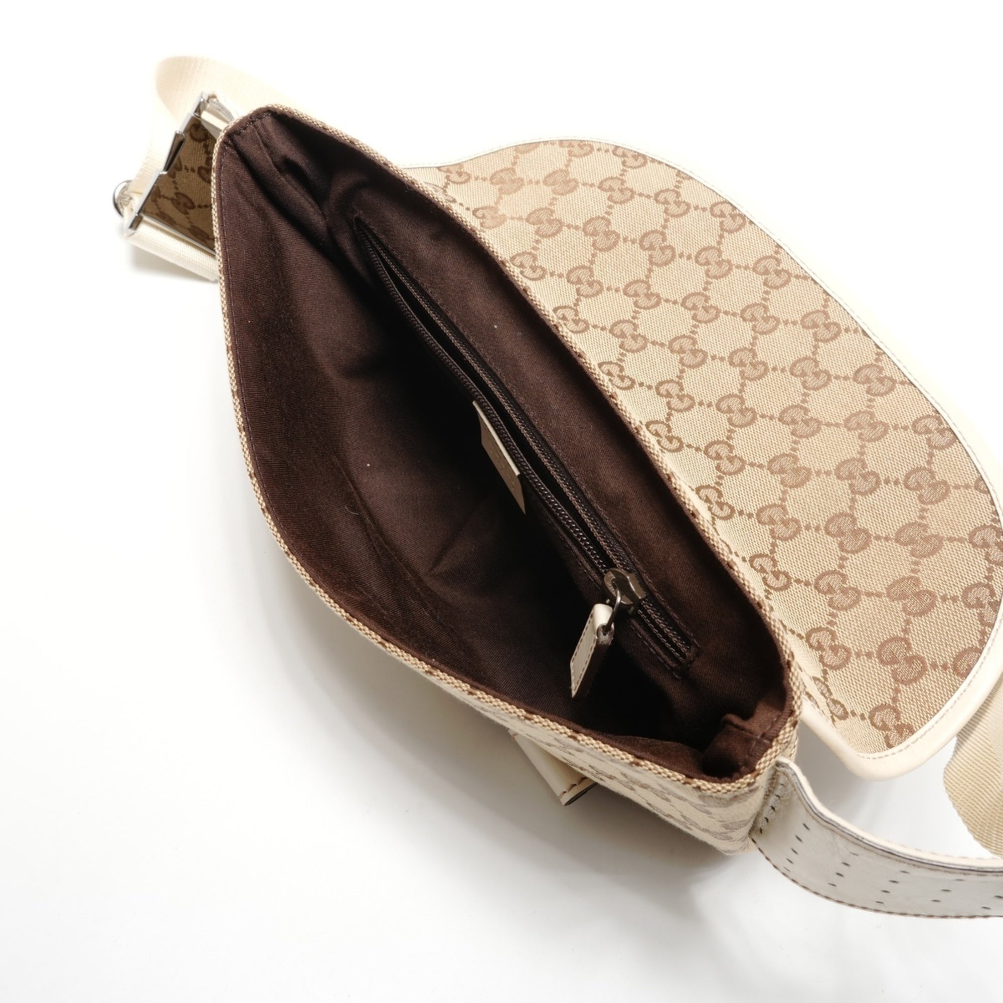 Gucci Gg Canvas Beige Gg Canvas Fanny Pack (Pre-Owned)