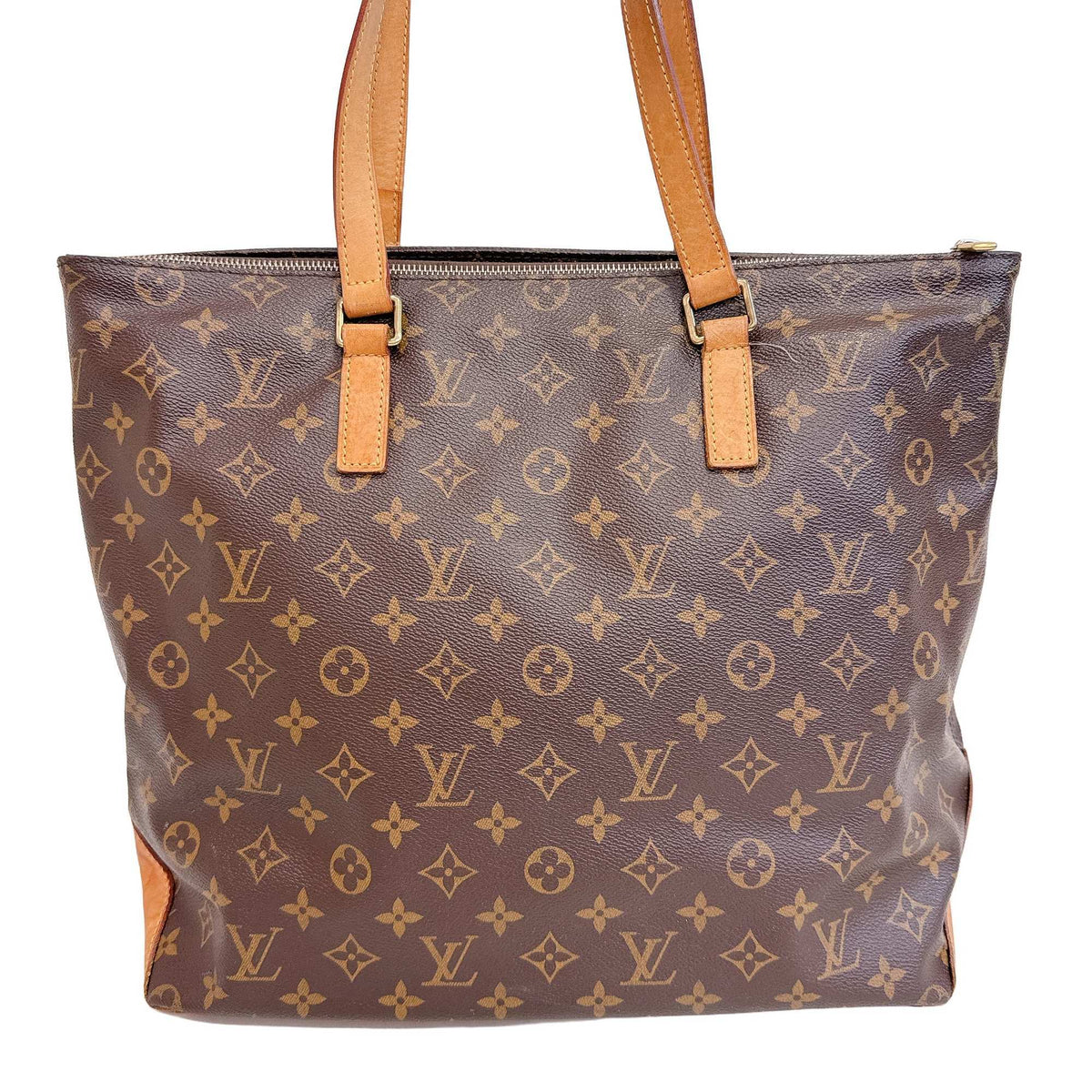 Louis Vuitton Brown Leather Tote Bag (Pre-Owned)