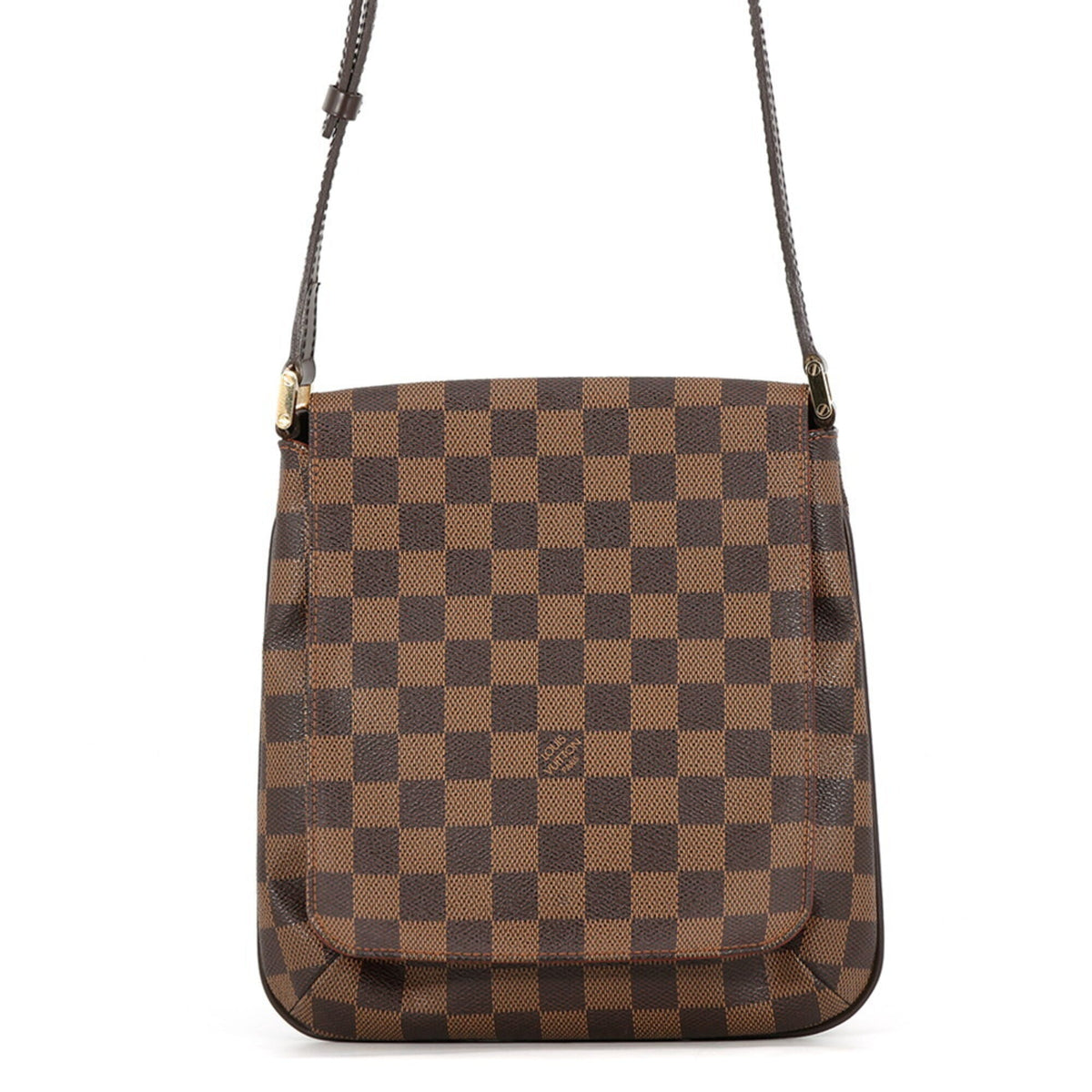 Louis Vuitton Damier Damier Canvas Ebene Orange Shoulder Bag (Pre-Owned)