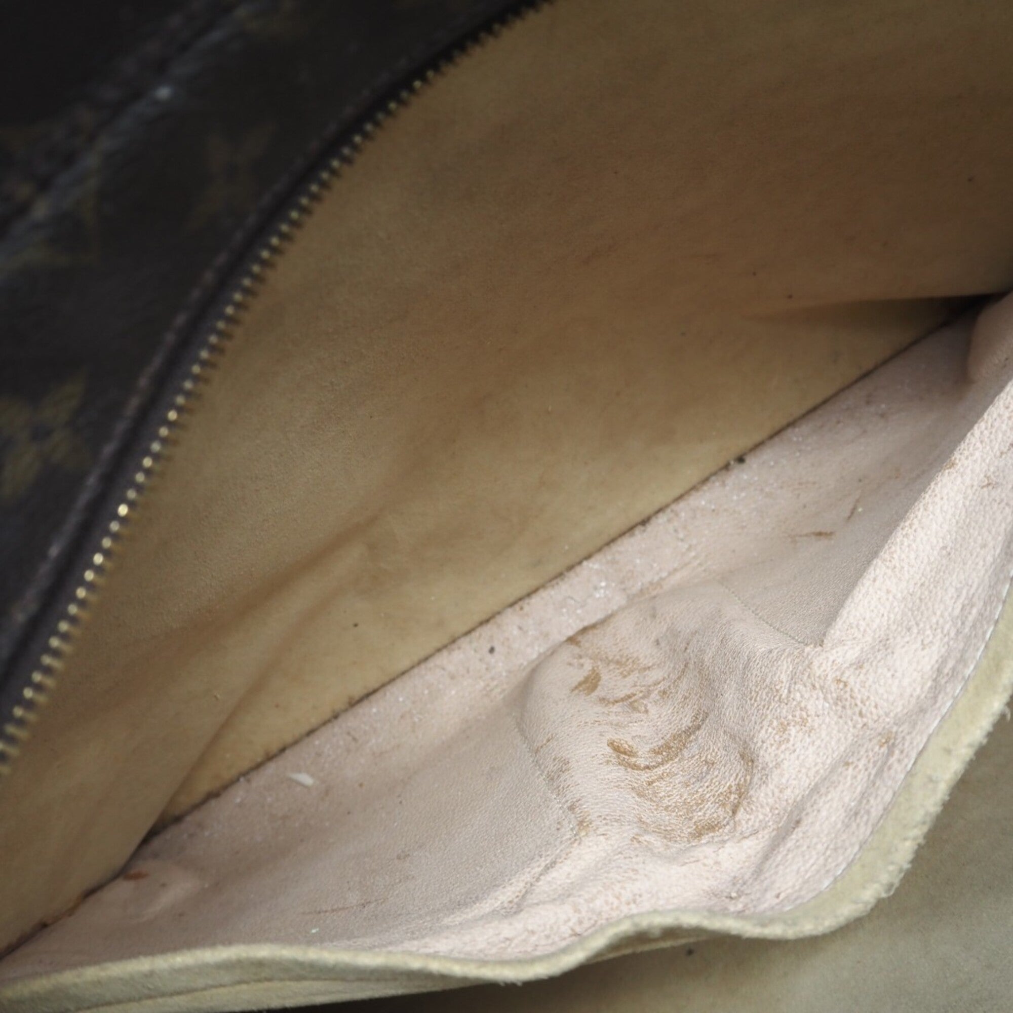 Louis Vuitton Monogram Brown Coated Canvas Leather Handbag (Pre-Owned)