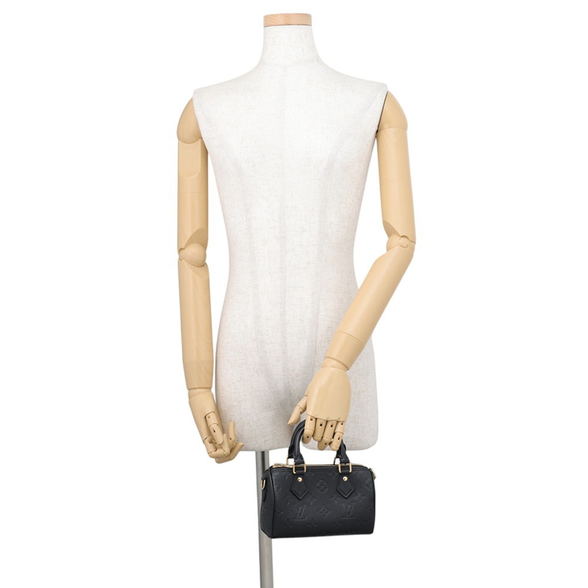 Louis Vuitton Black Monogram Noir Monogram Empreinte Handbag (Pre-Owned)