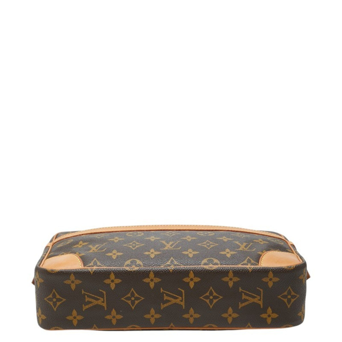 Louis Vuitton Brown Pvc Leather Clutch Bag (Pre-Owned)