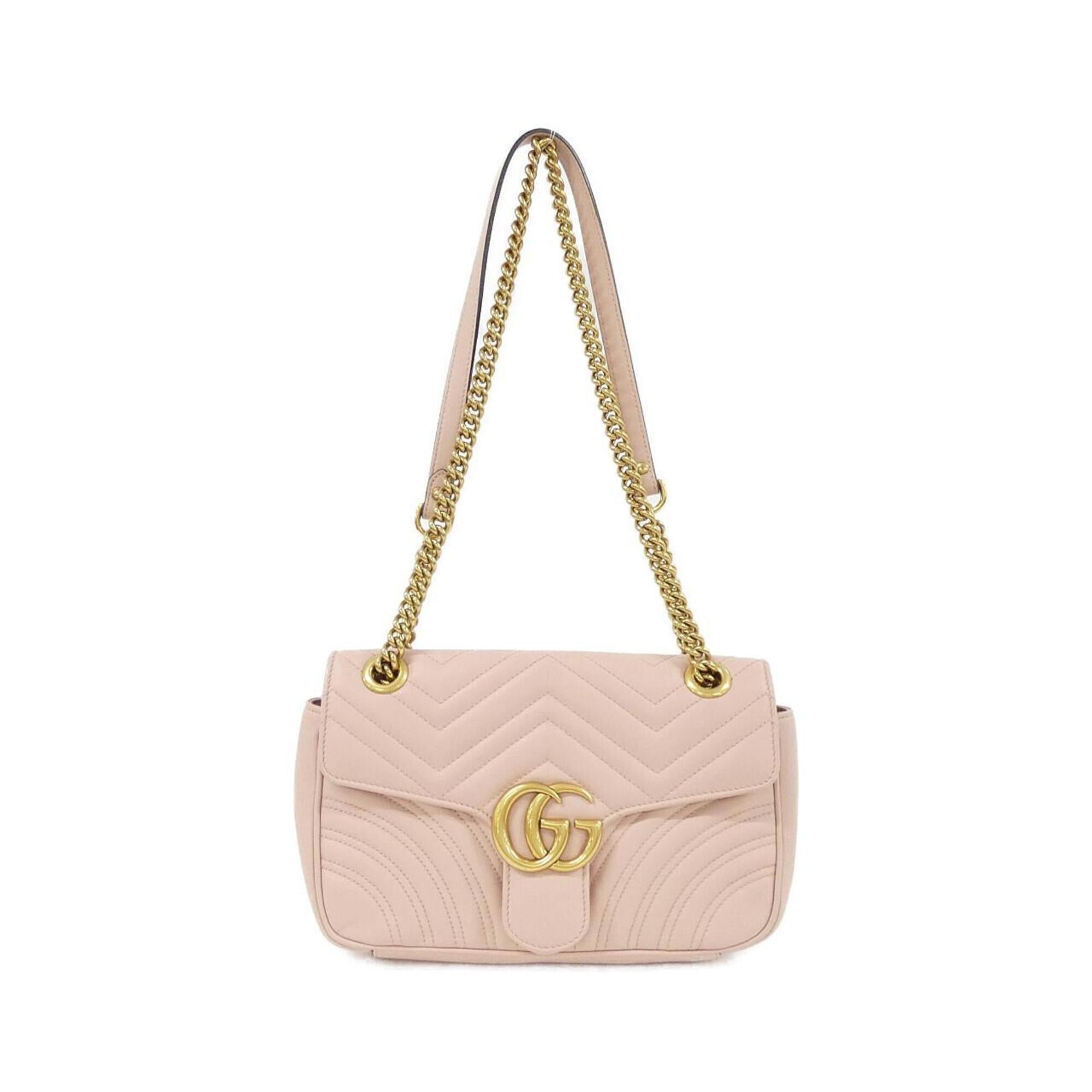 Gucci Gg Marmont Light Pink Quilting Shoulder Bag (Pre-Owned)