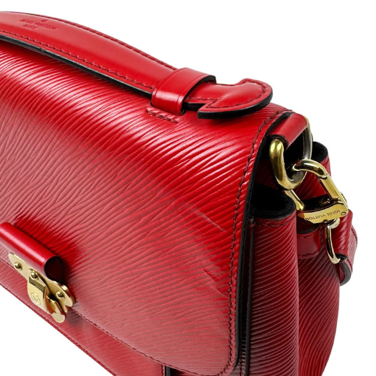 Louis Vuitton Red Color Epi Leather Handbag Shoulder Bag (Pre-Owned)