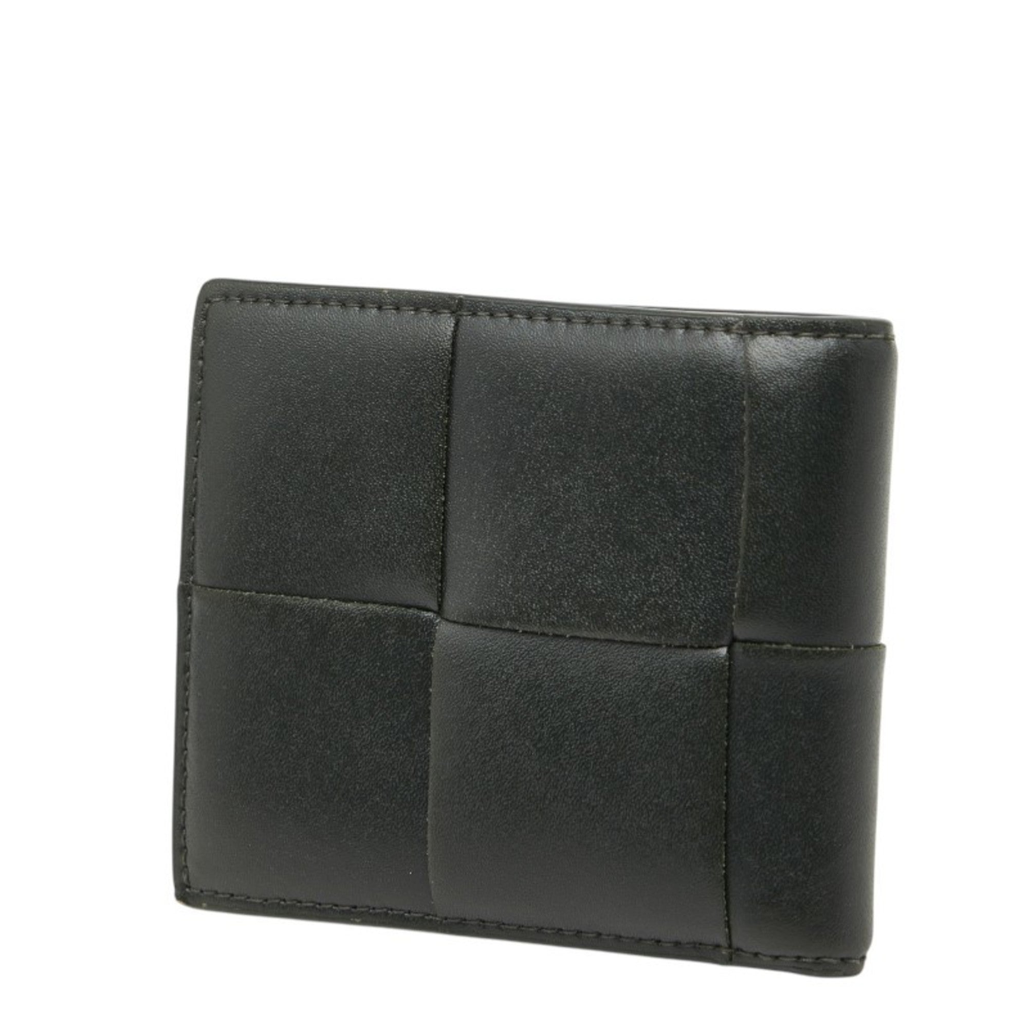 Bottega Veneta Khaki Leather Bill Wallet (Bi-Fold) (Pre-Owned)