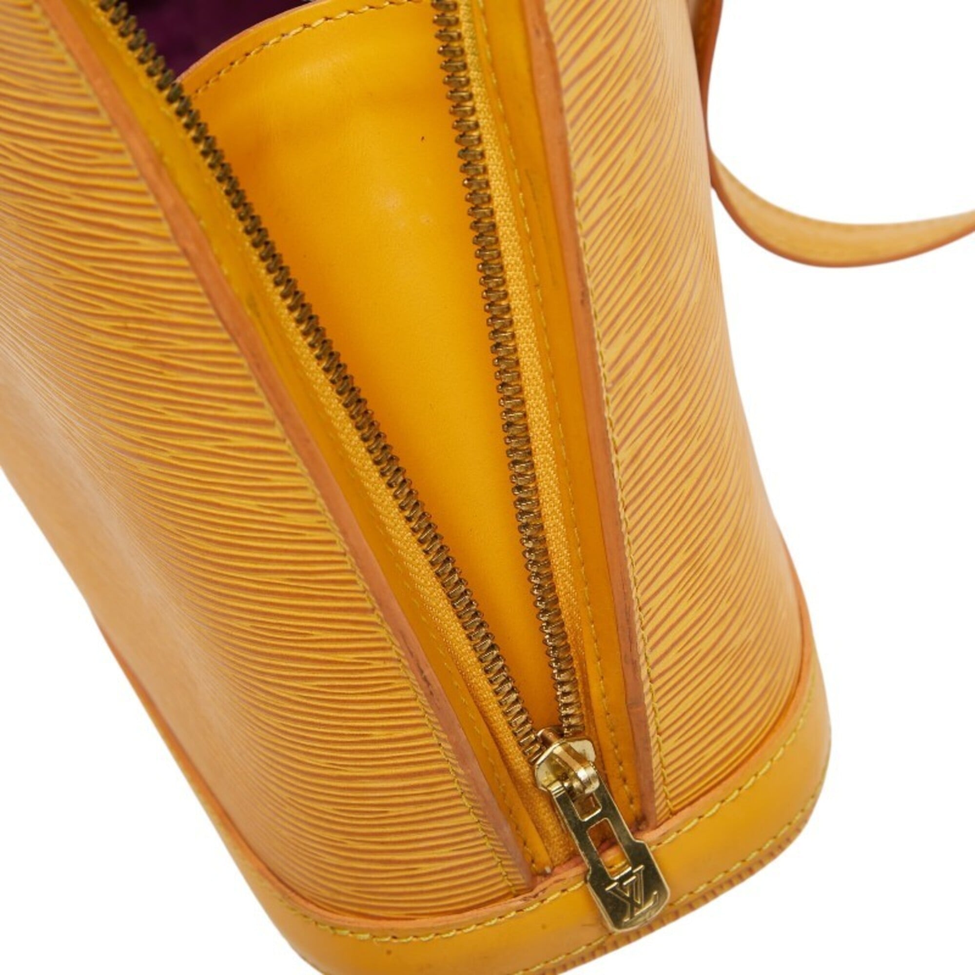 Louis Vuitton Yellow Leather Shoulder Bag Tote Bag (Pre-Owned)