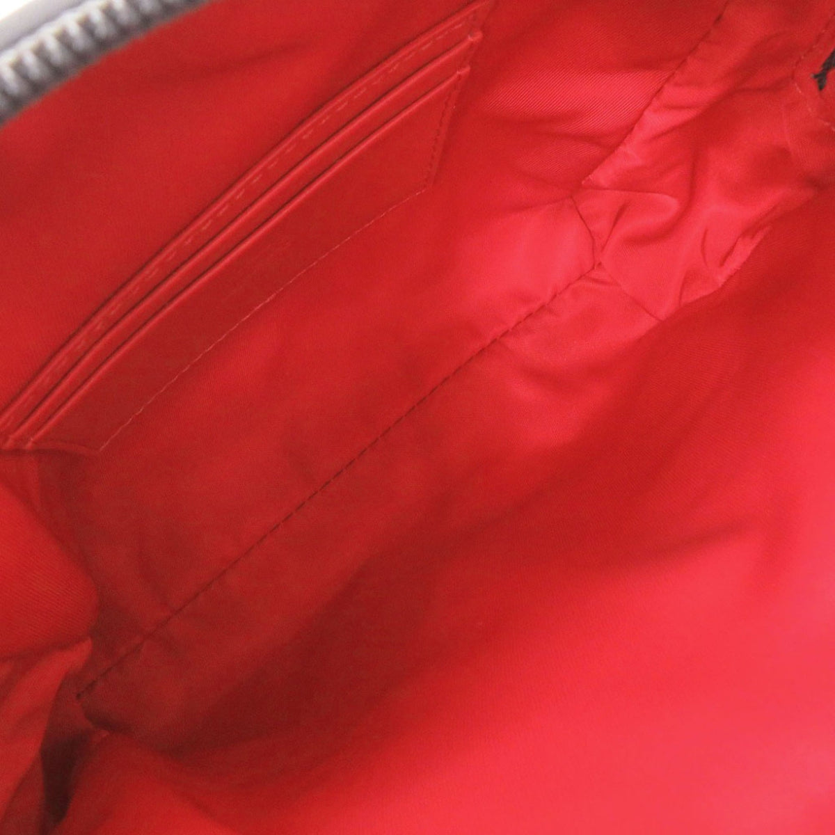 Christian Louboutin Gray Canvas Leather Shoulder Bag (Pre-Owned)