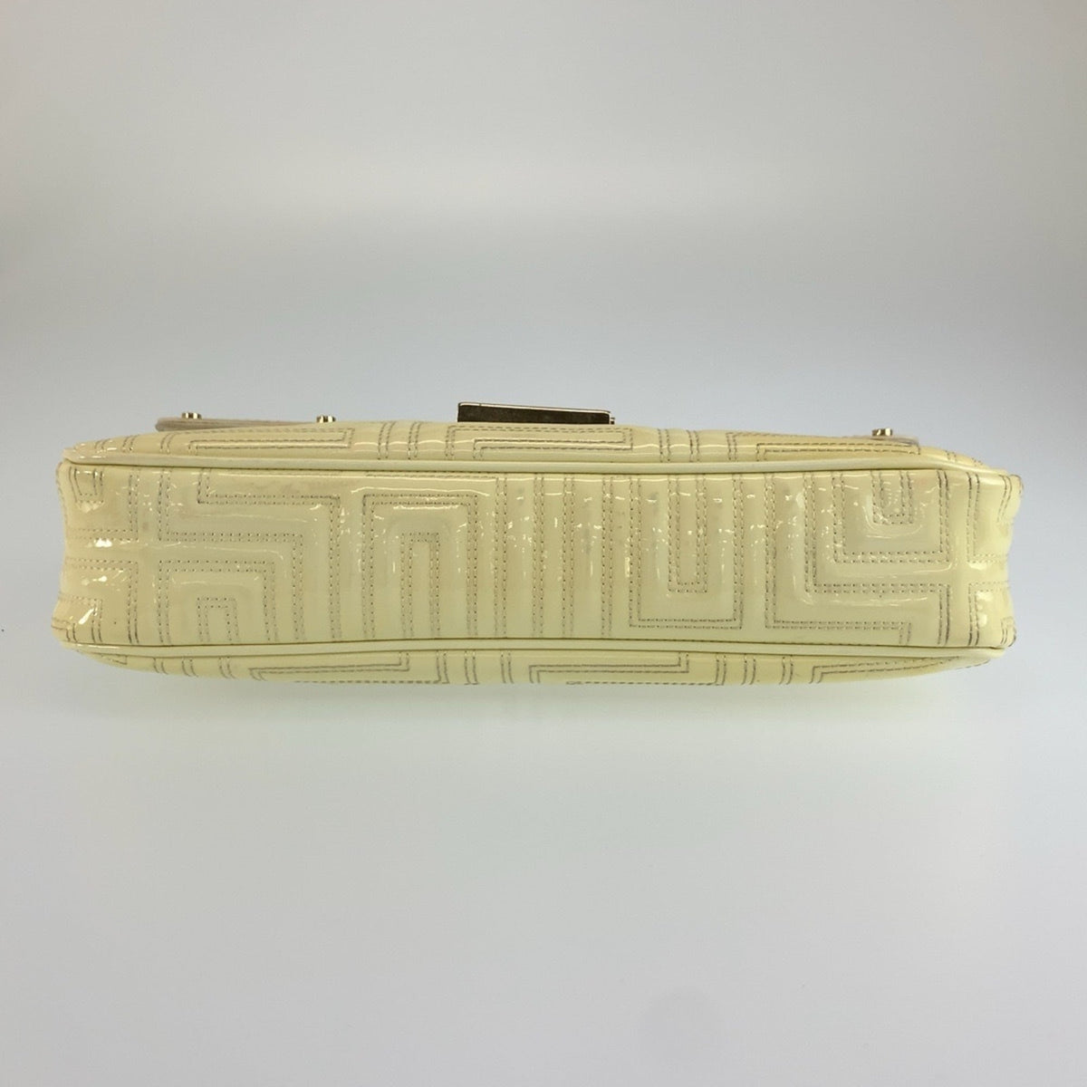 Versace Yellow Leather Pochette Shoulder Bag (Pre-Owned)